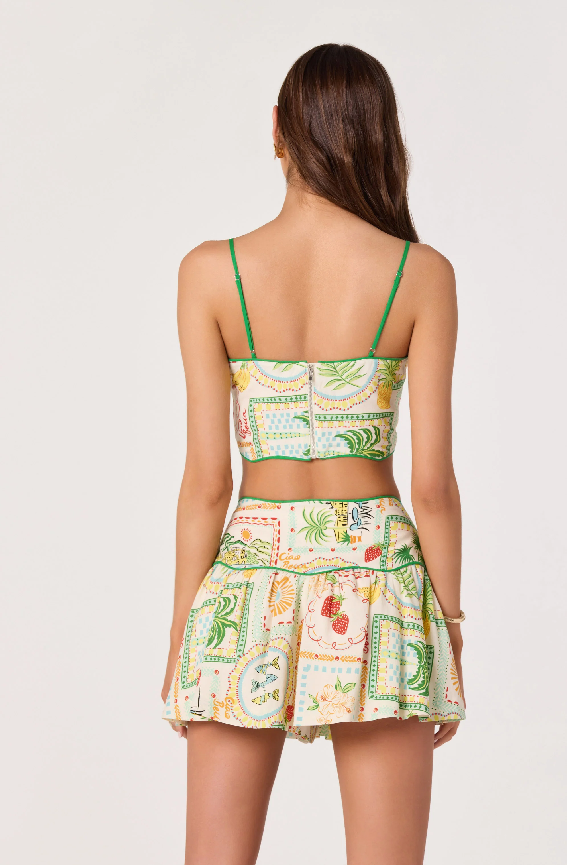 Heidi Novelty Print Crop Top - Image 3
