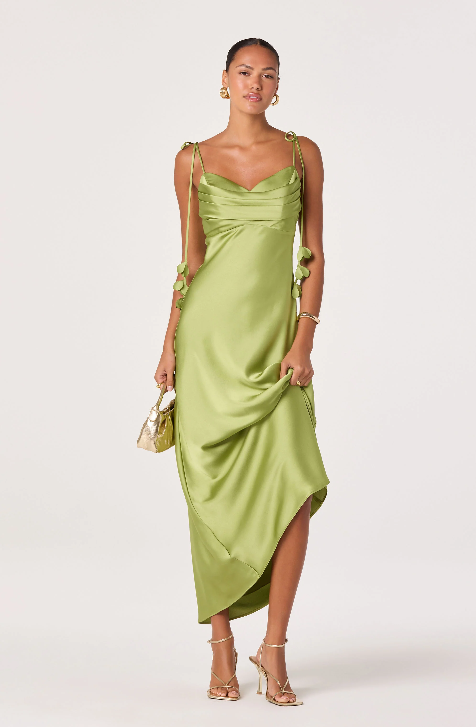 Hera Satin Maxi Dress - Image 10