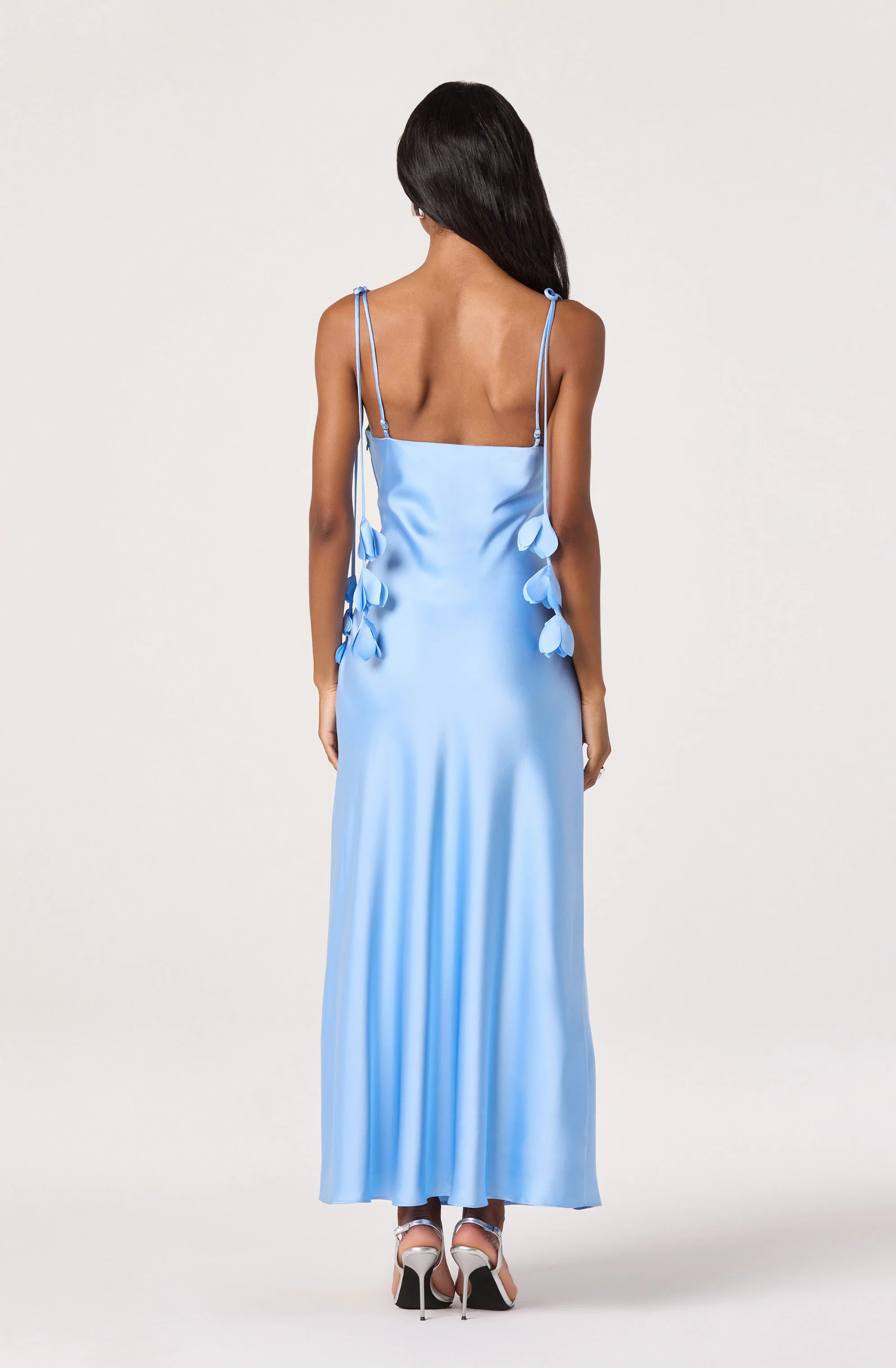Hera Satin Maxi Dress - Image 15