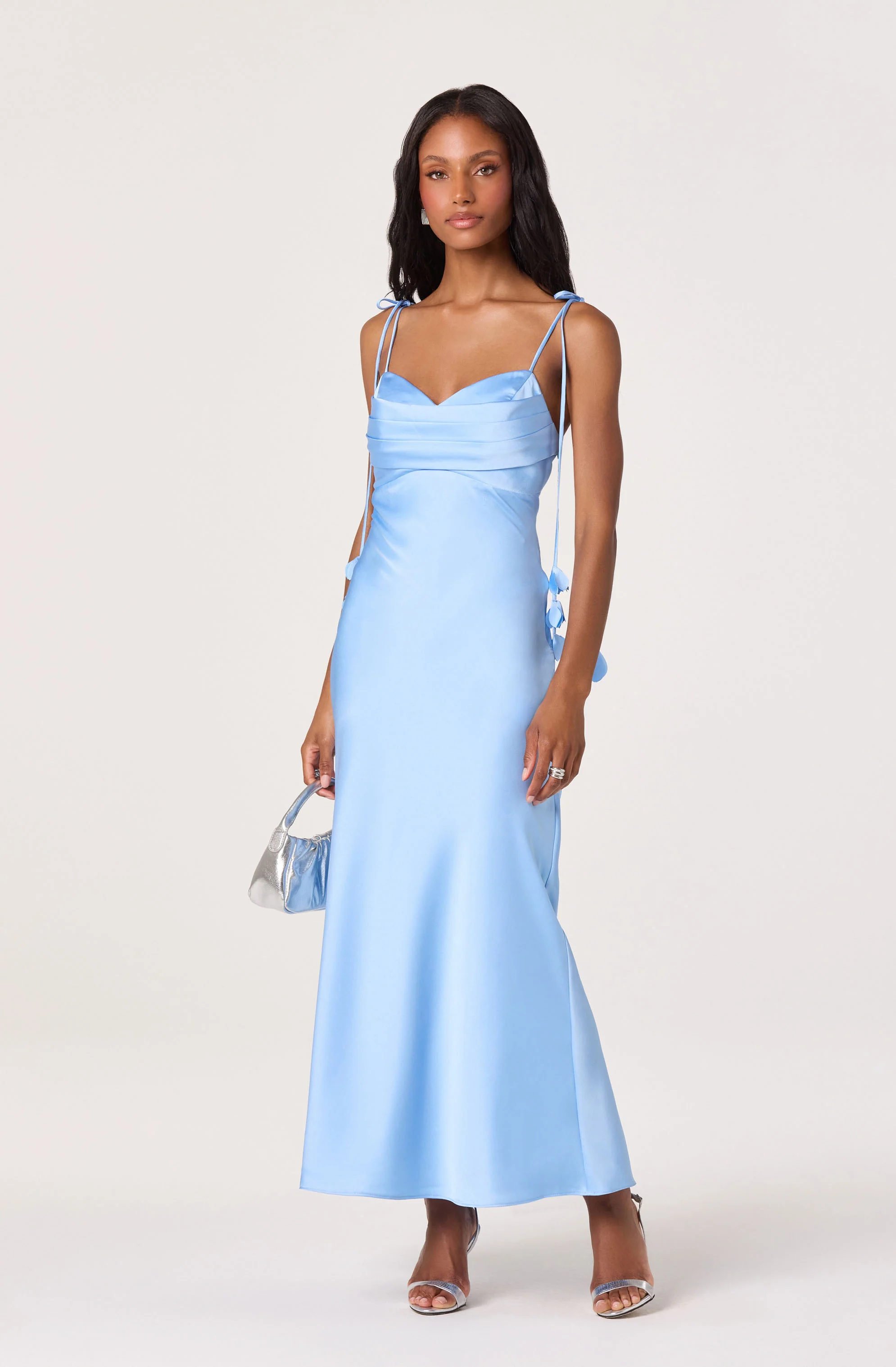 Hera Satin Maxi Dress - Image 17