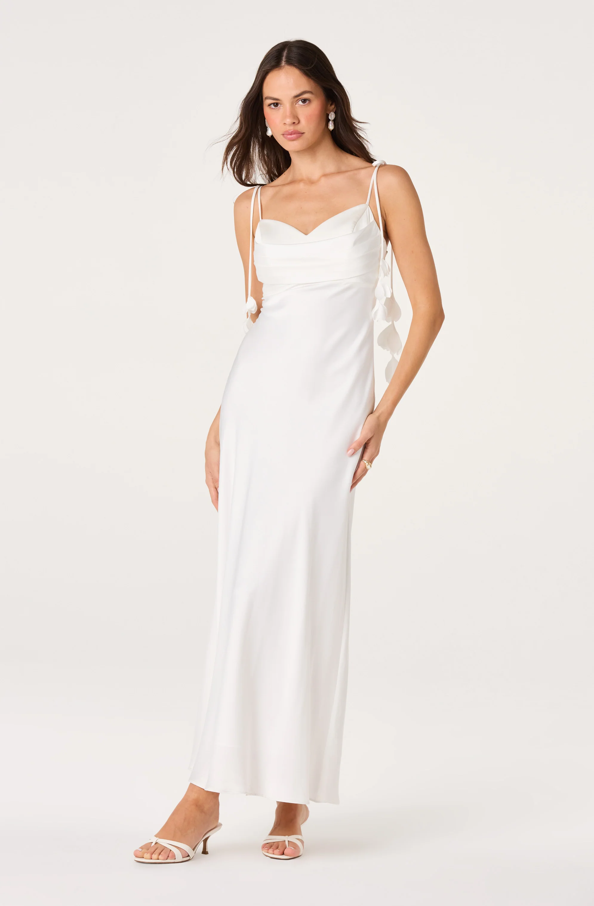 Hera Satin Maxi Dress - Image 23