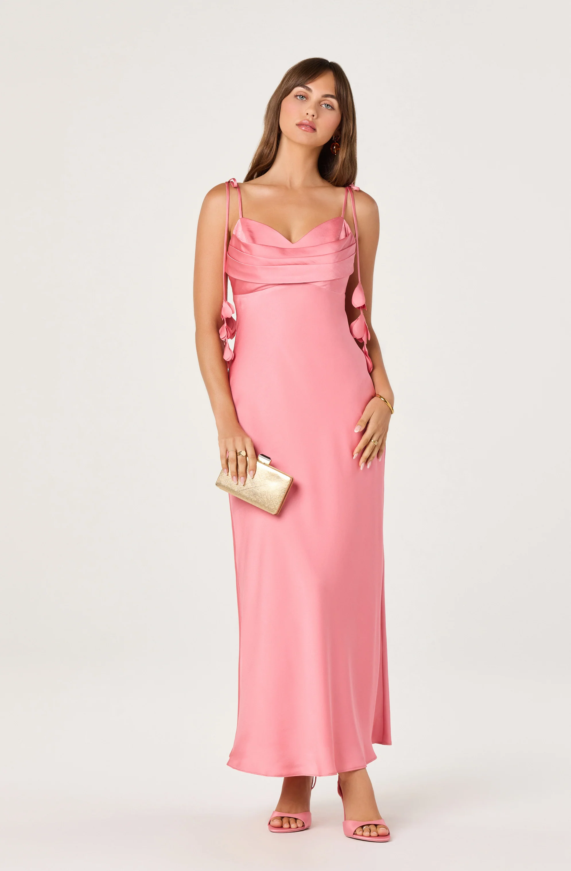 Hera Satin Maxi Dress - Image 5