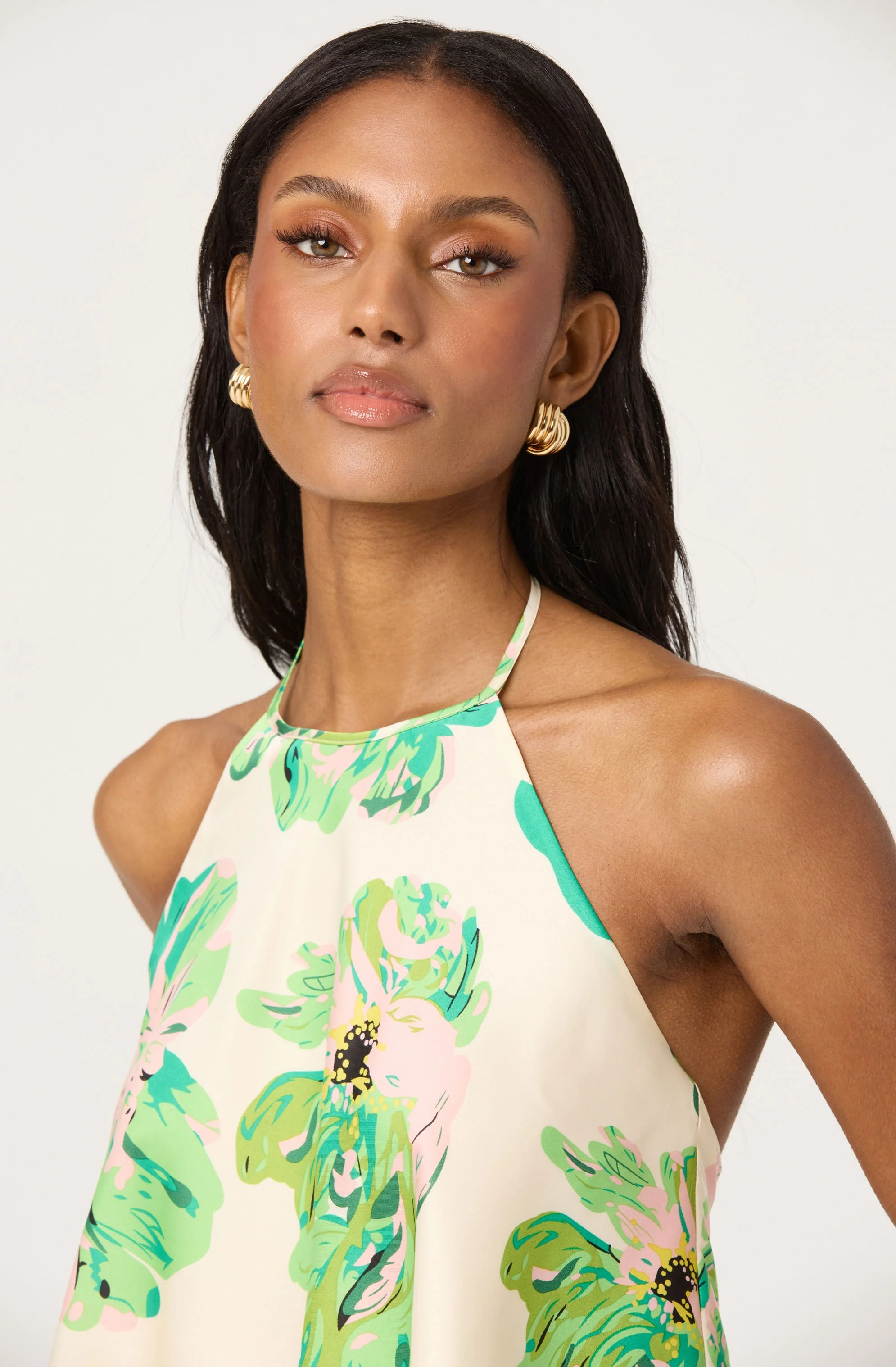 Satin Halter Neck Top - Image 4