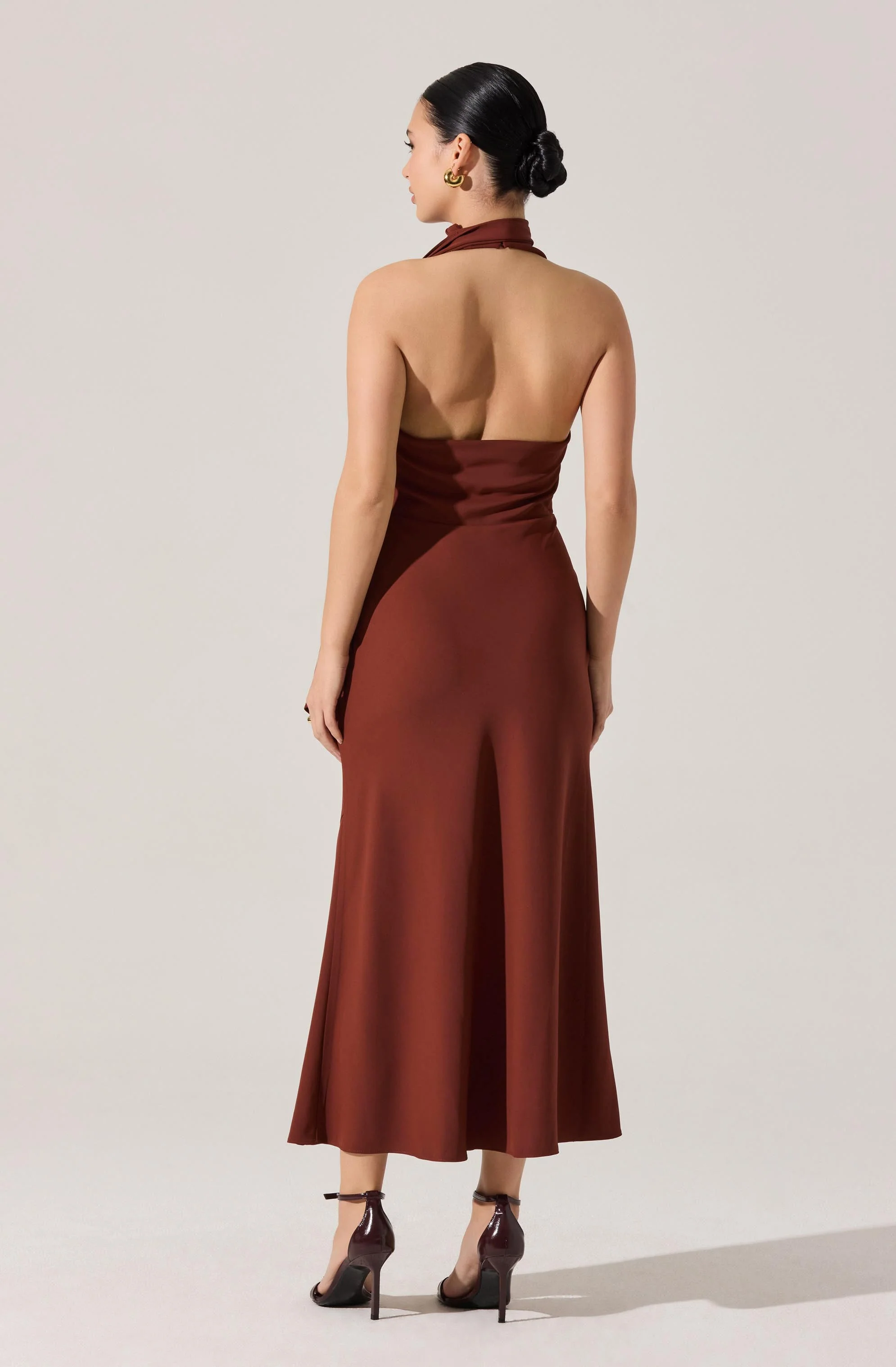 Hilaire Halter Midi Dress - Image 8