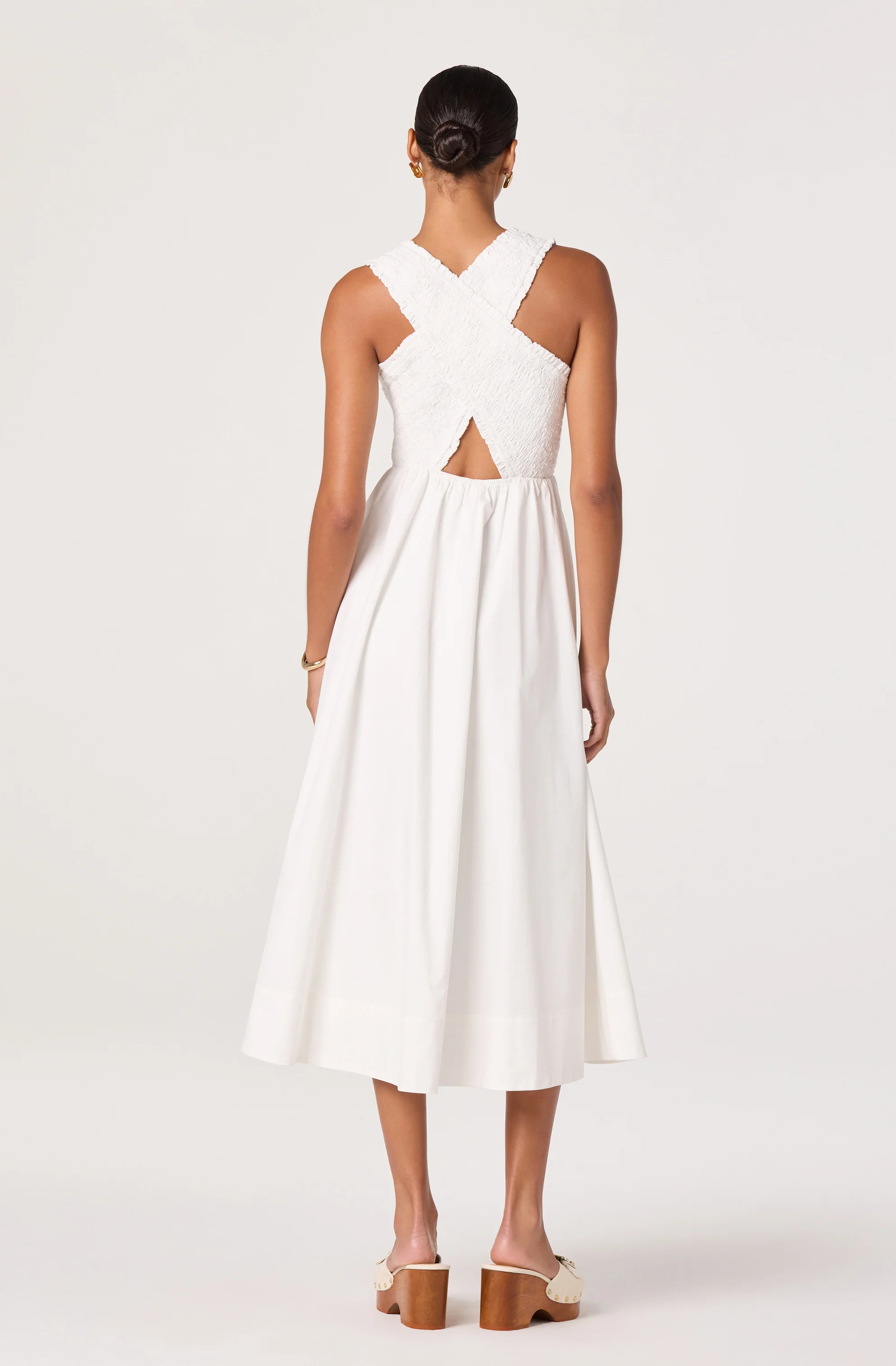 Hollie Smocked Midi Dress - Image 3
