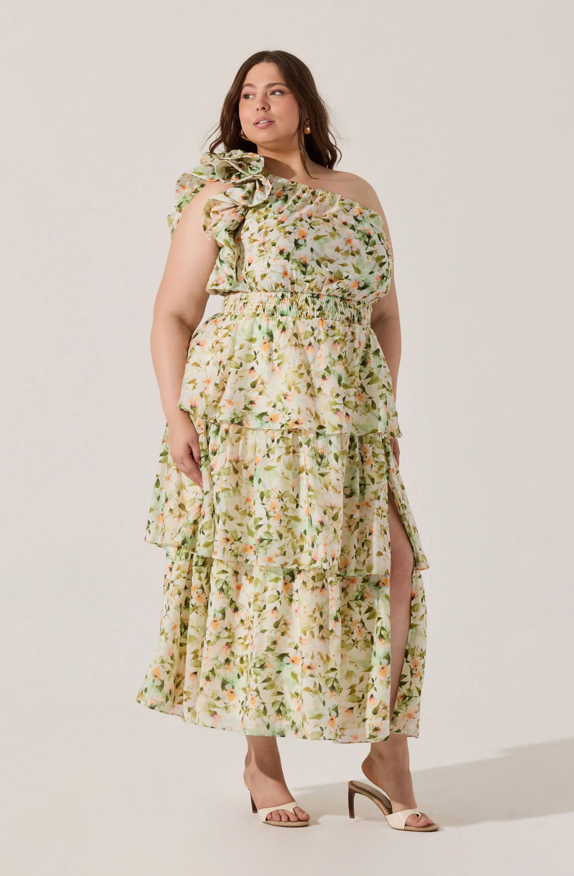 Imelda One Shoulder Floral Maxi Dress - Image 10