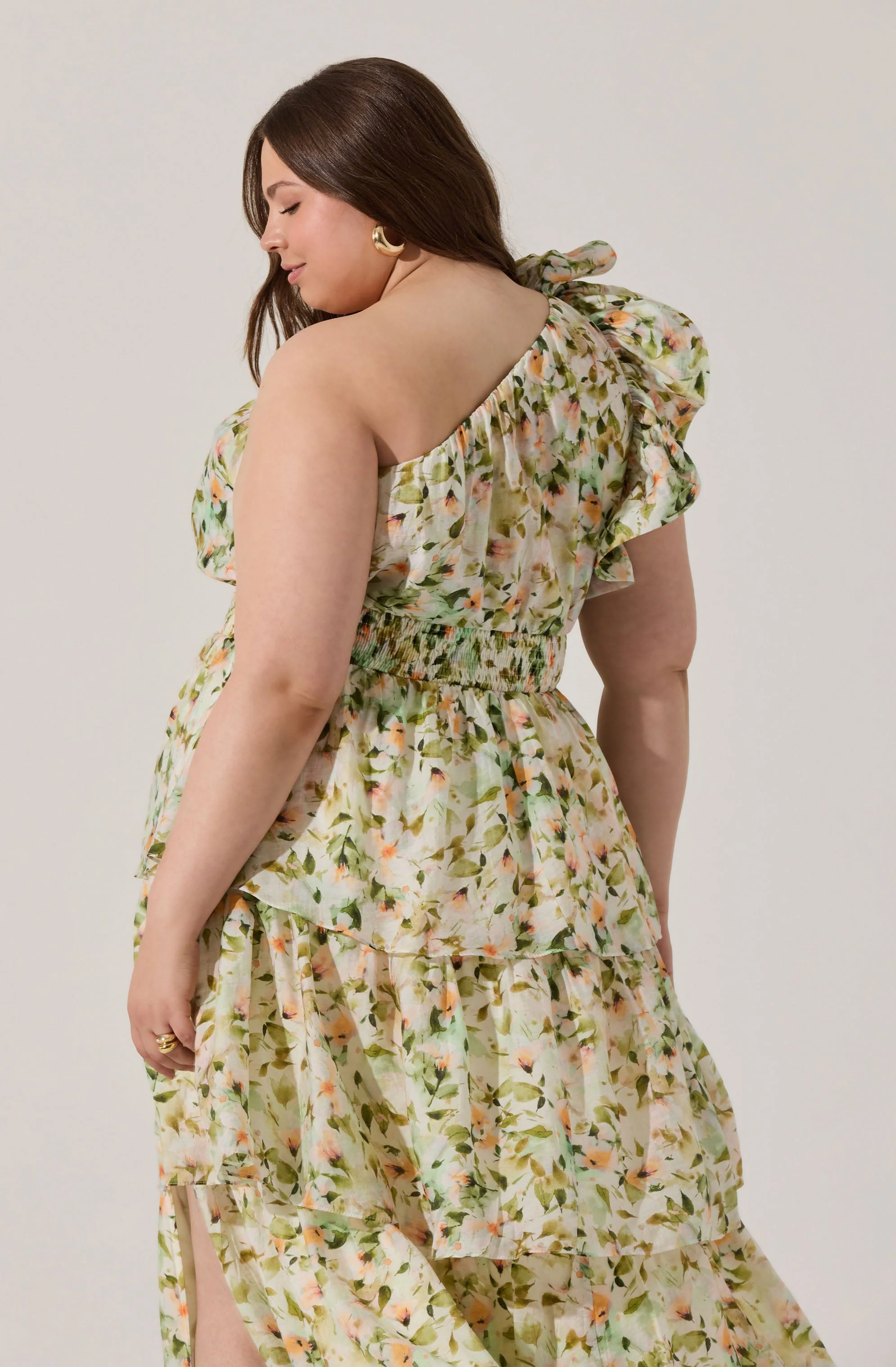 Imelda One Shoulder Floral Maxi Dress - Image 12