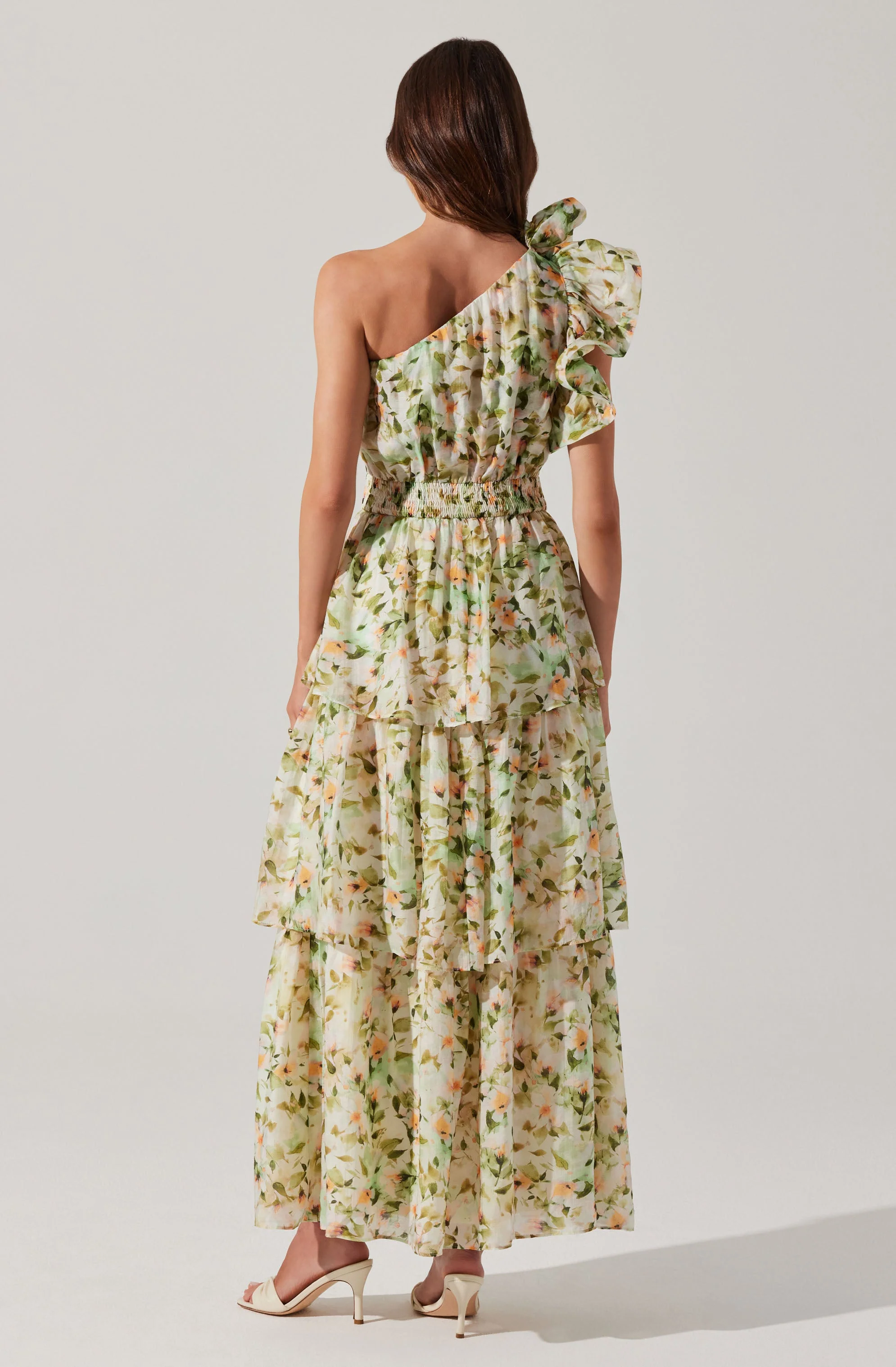 Imelda One Shoulder Floral Maxi Dress - Image 5