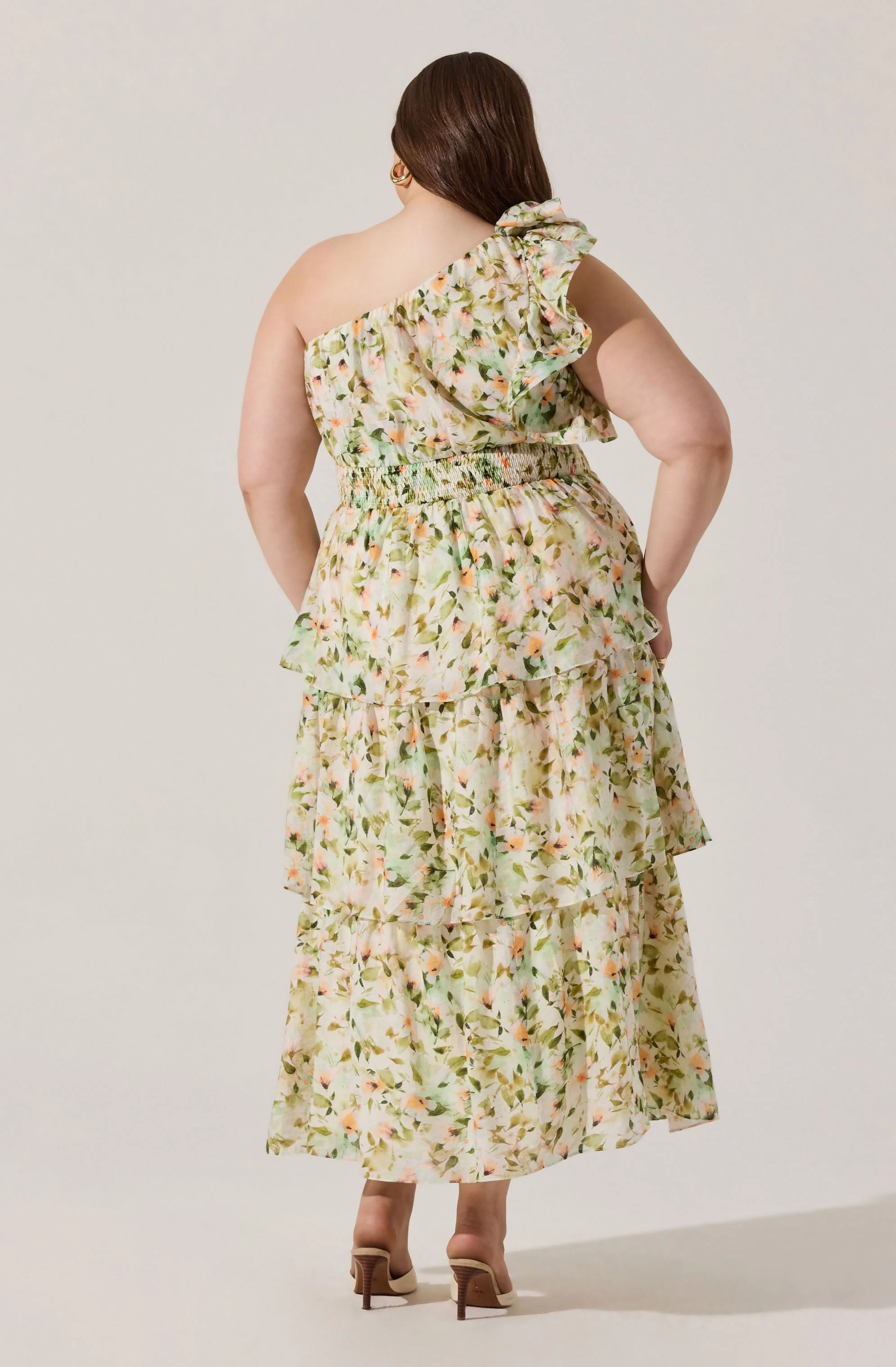 Imelda One Shoulder Floral Maxi Dress - Image 9