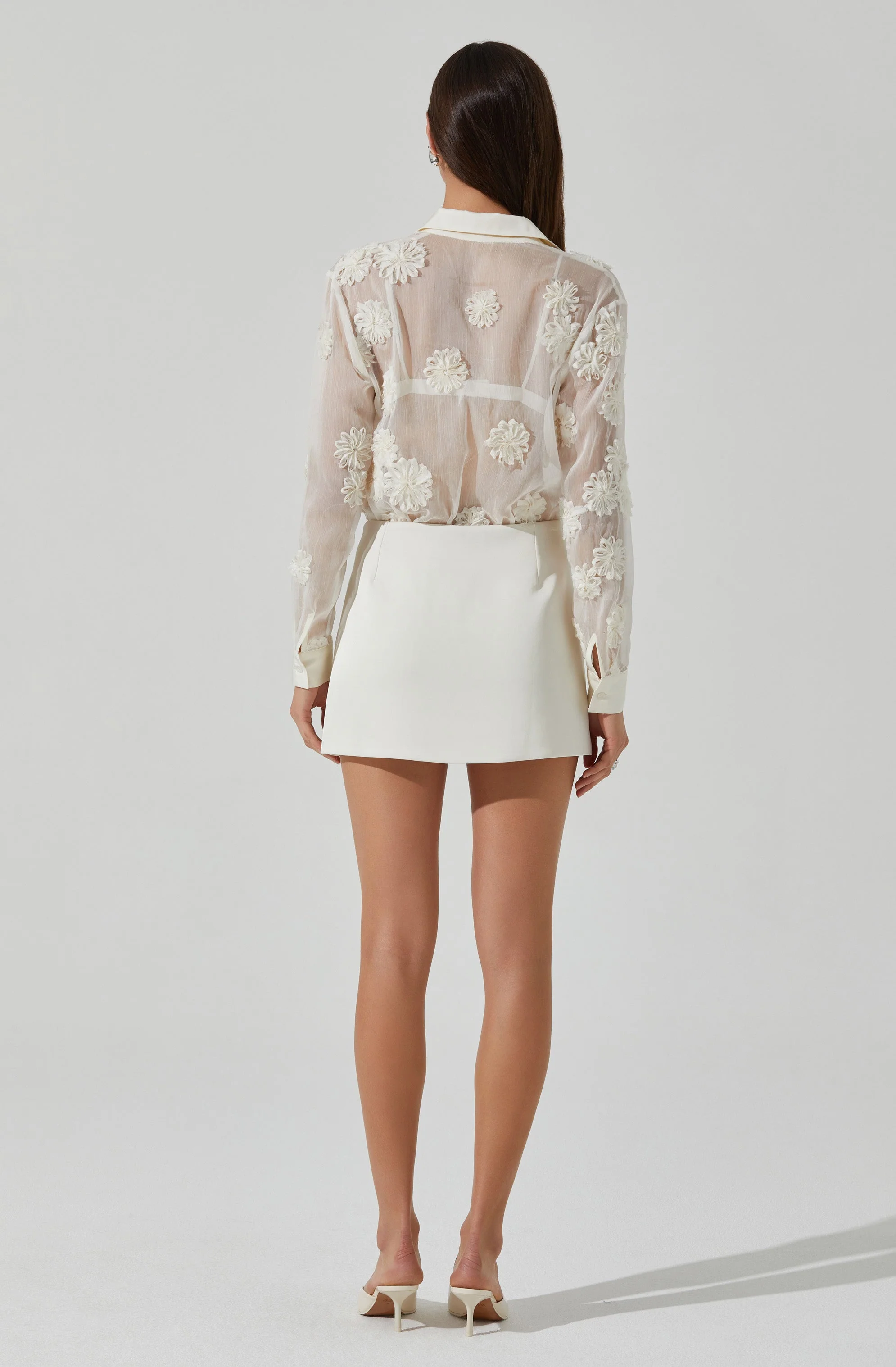 Ioannis Sheer 3D Floral Shirt - Image 10