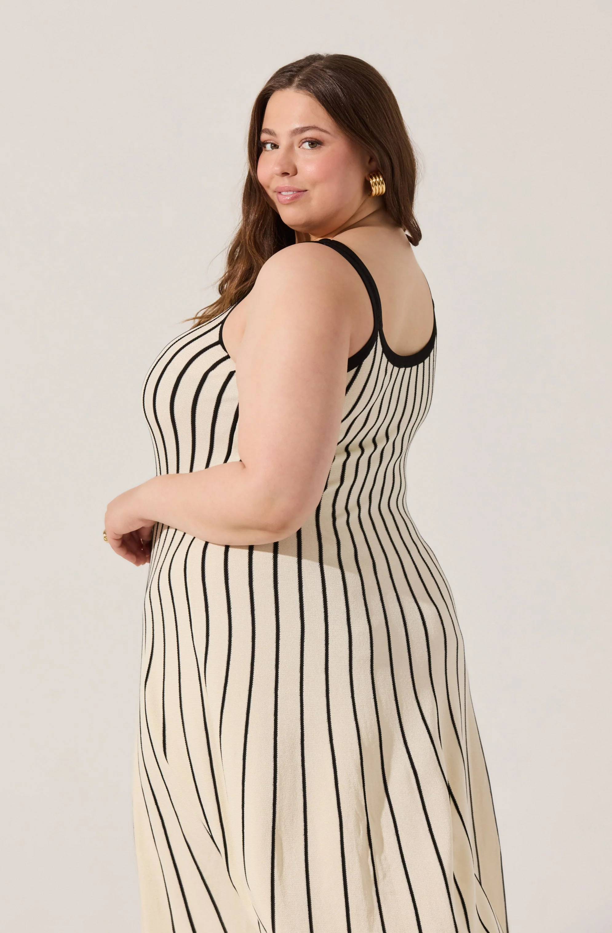 Irecia Stripe Sweater Midi Dress - Image 8