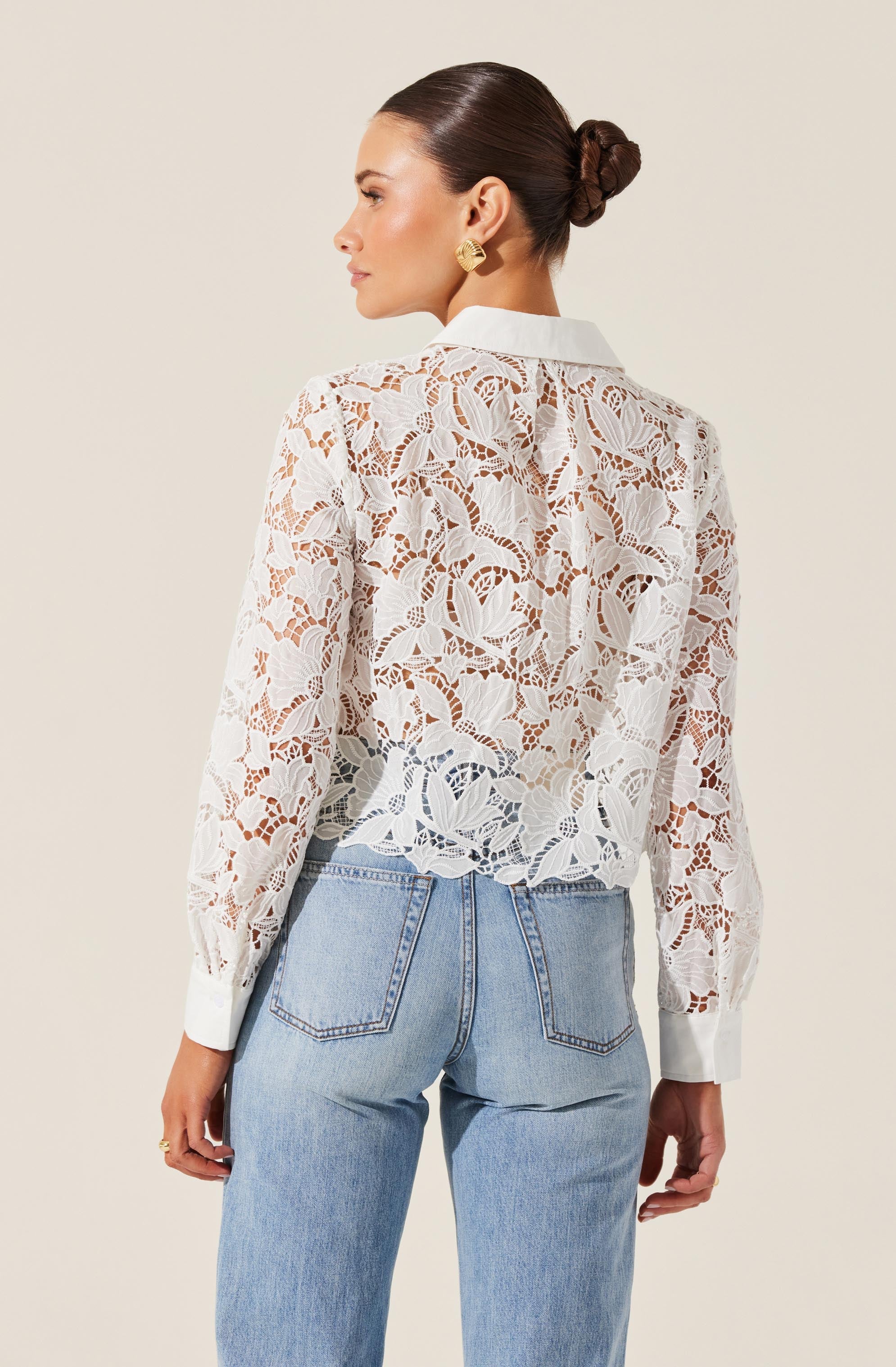 Isabis Floral Lace Top - Image 2