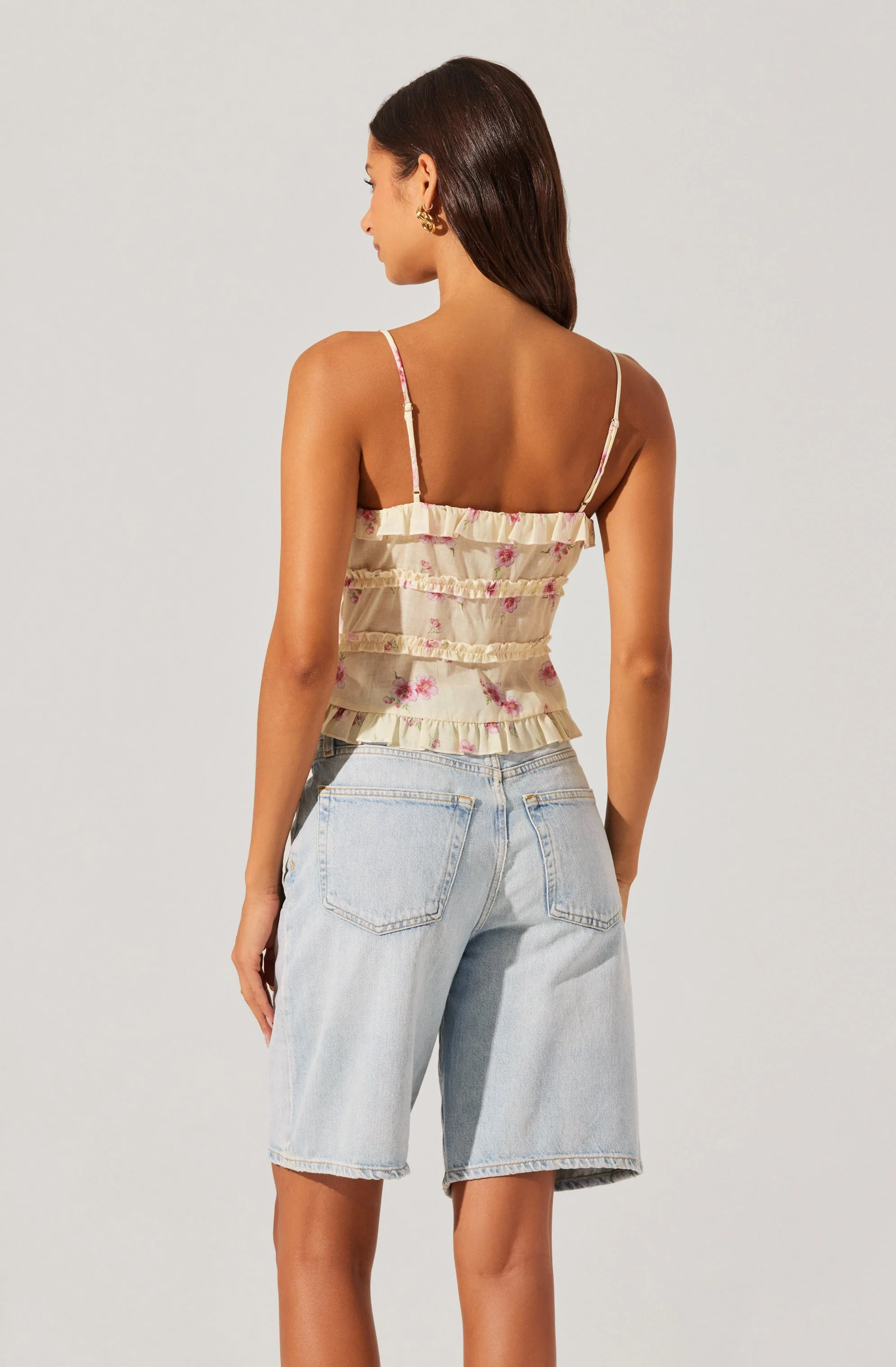 Islah Floral Tie-Front Top - Image 2