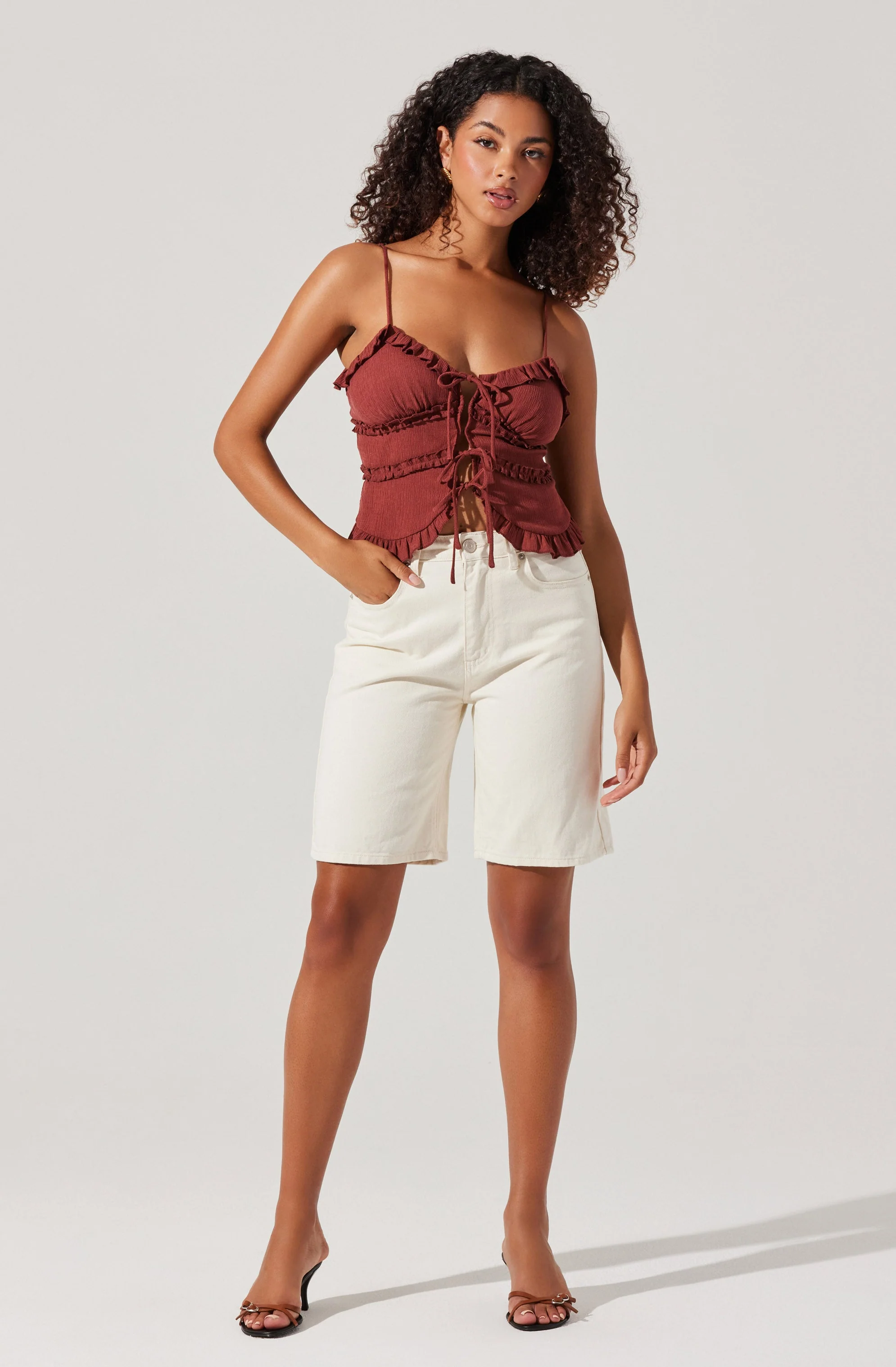 Islah Tie-Front Top - Image 5