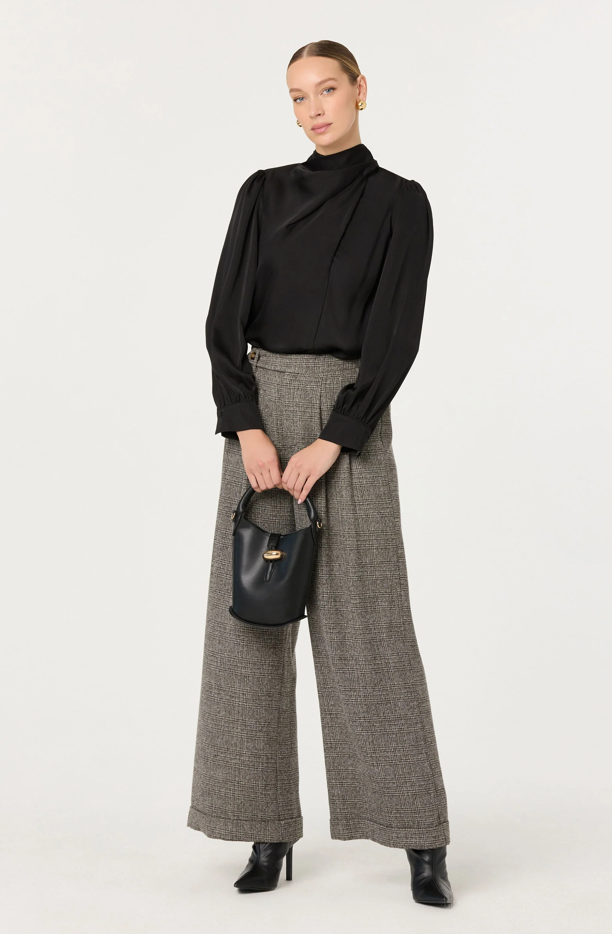 Ivonne High-Neck Satin Top - Image 5