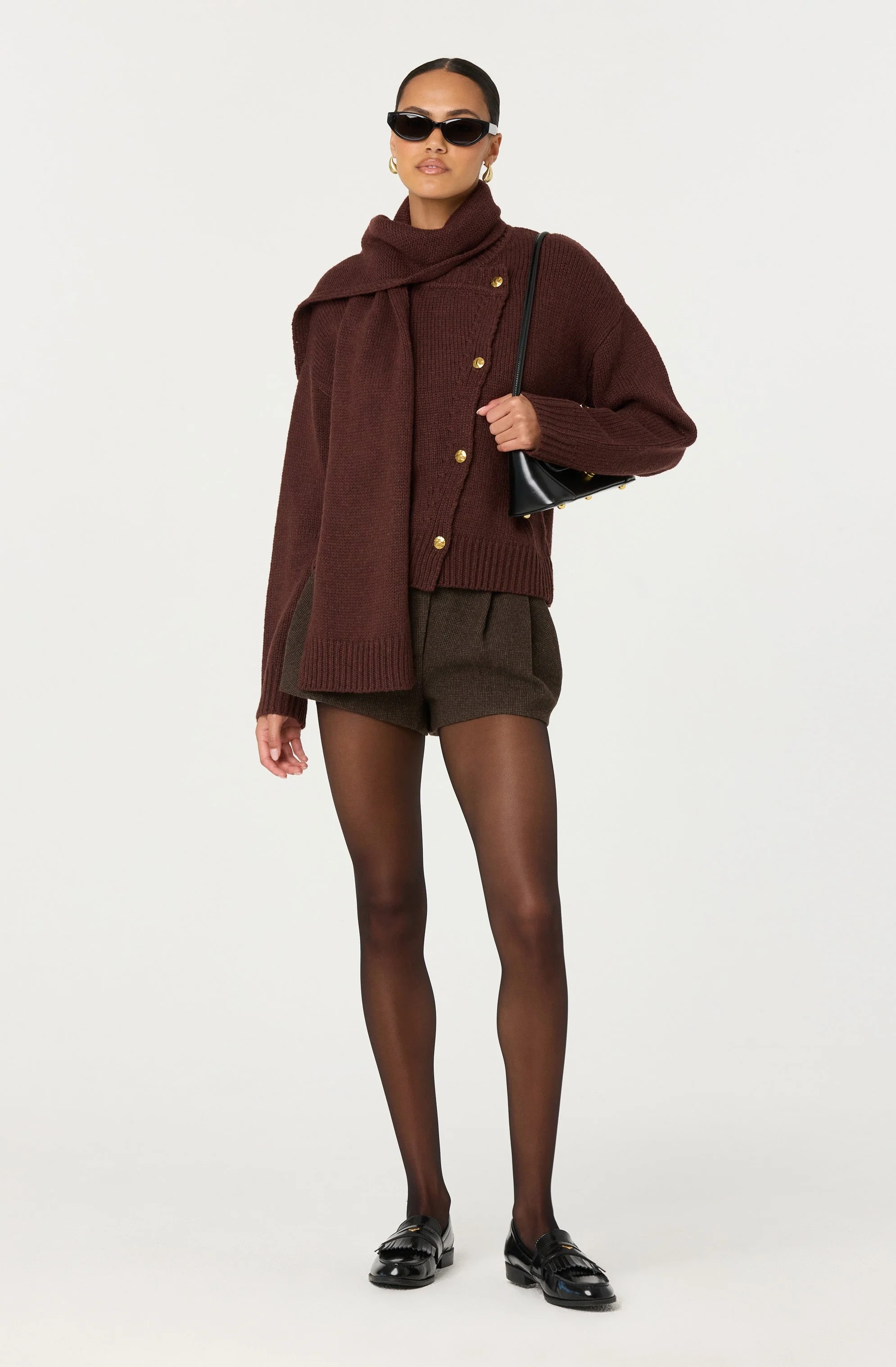 Jackeline Asymmetrical Scarf Cardigan - Image 10