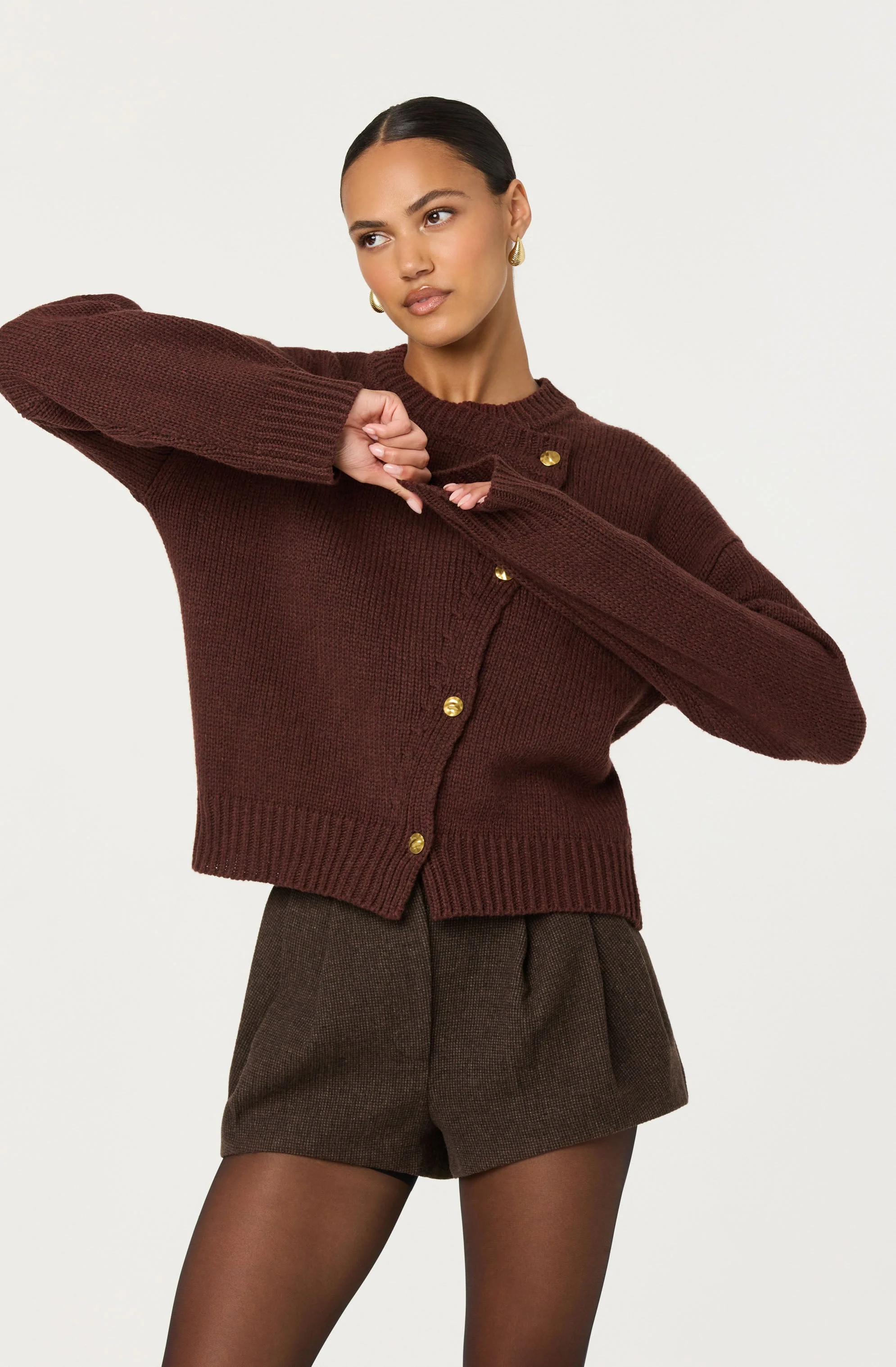 Jackeline Asymmetrical Scarf Cardigan - Image 12