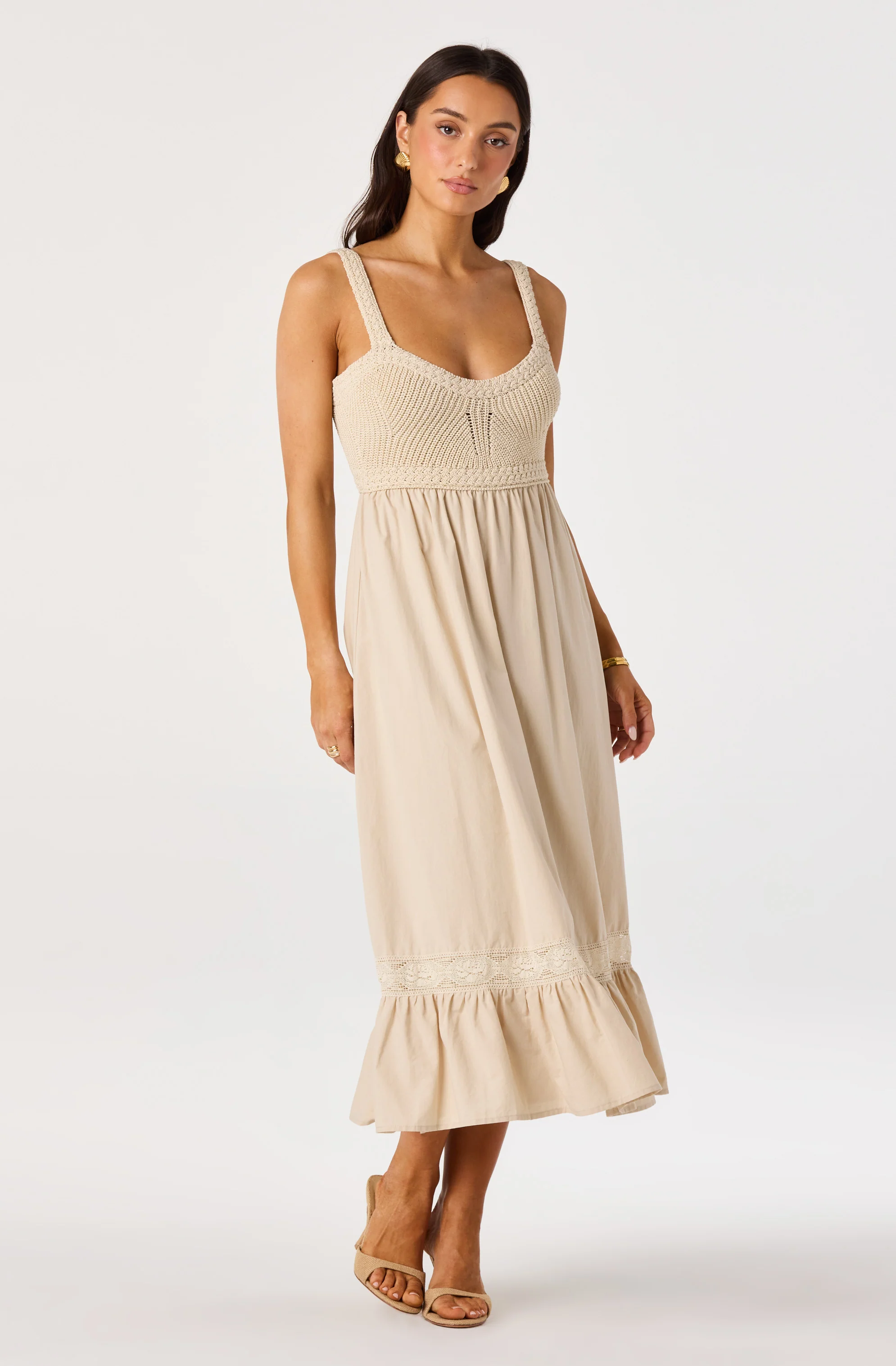 Jacquelin Crochet Open Back Dress - Image 10