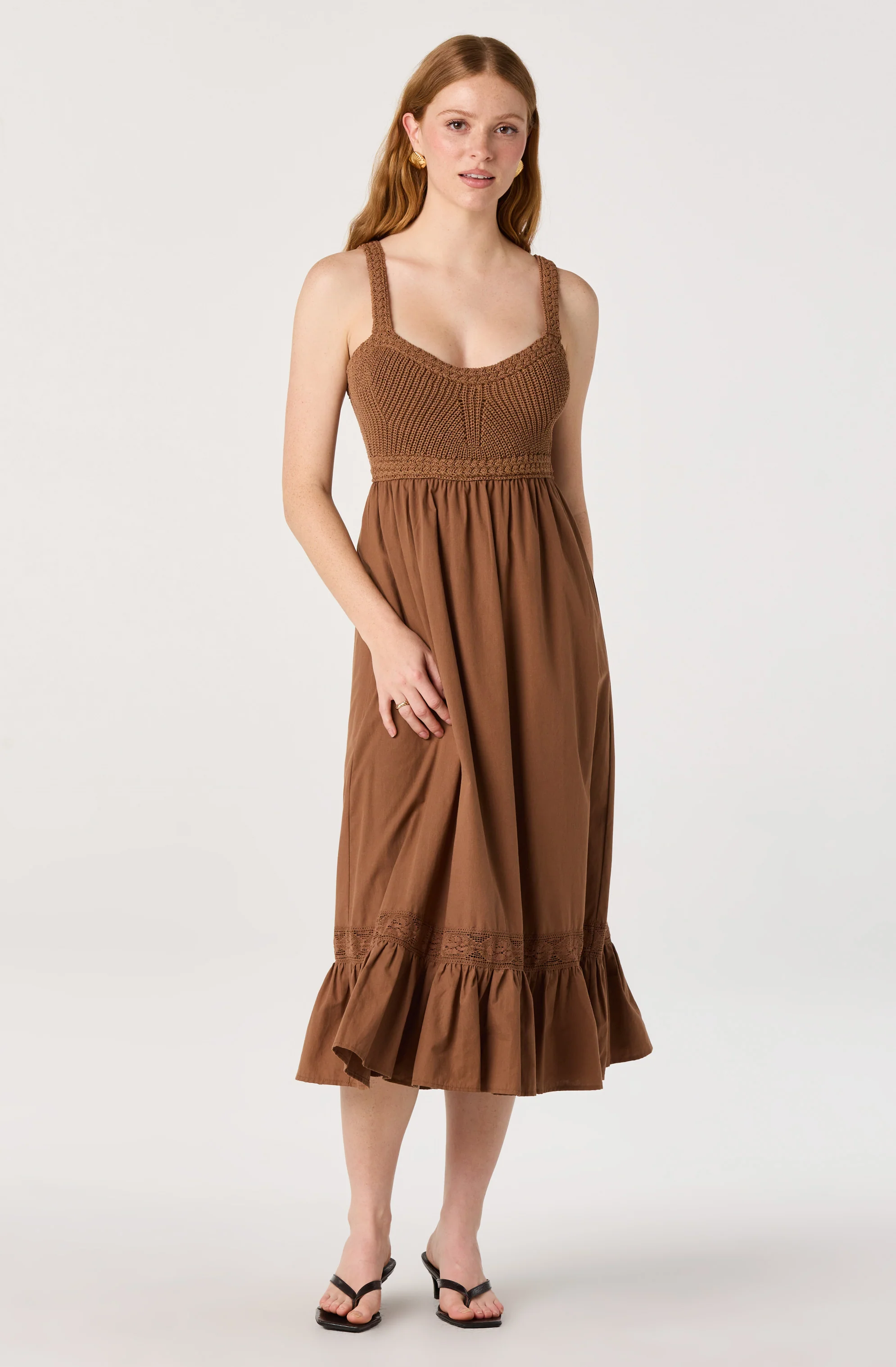 Jacquelin Crochet Open Back Dress - Image 2
