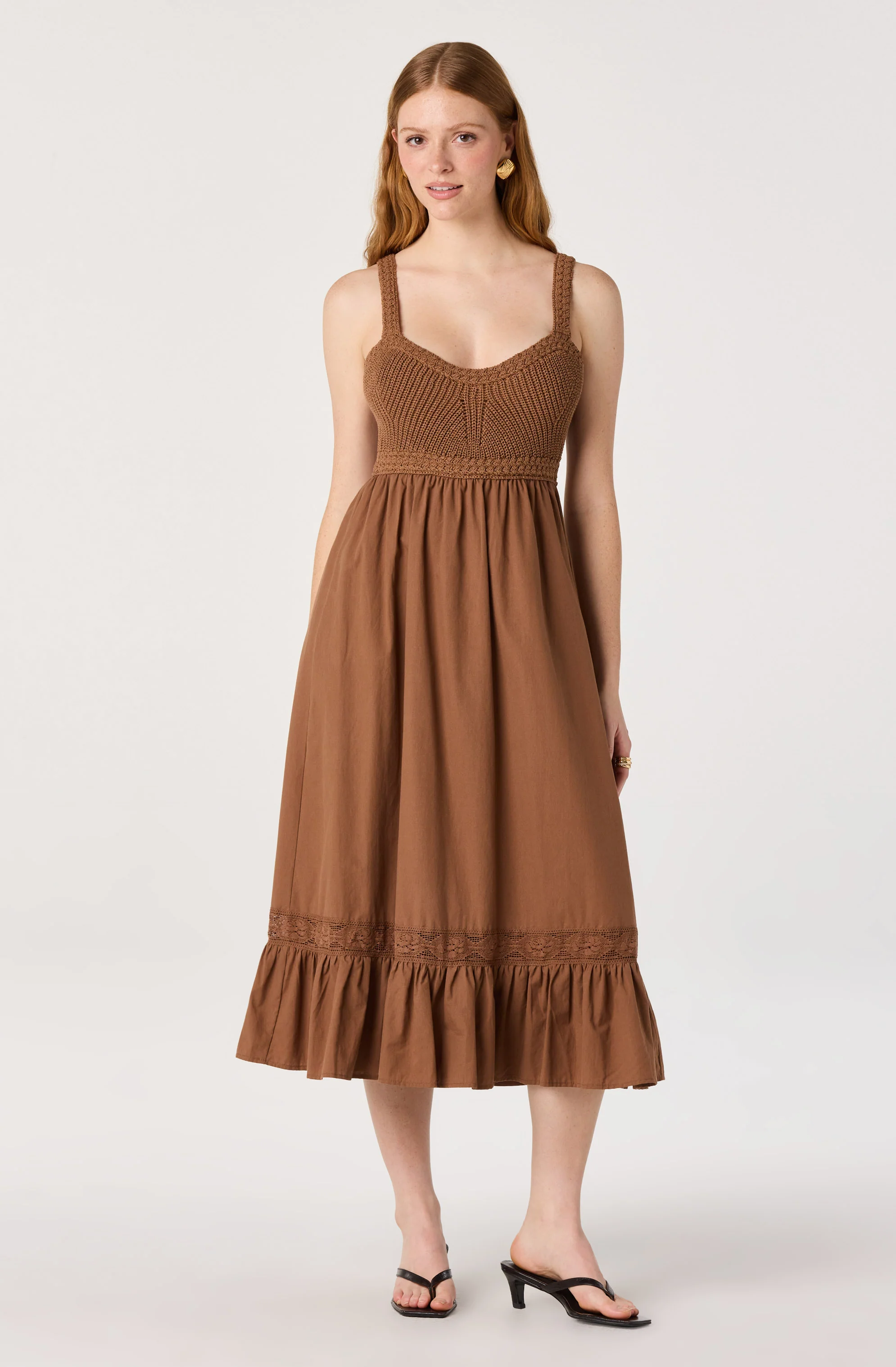 Jacquelin Crochet Open Back Dress - Image 4