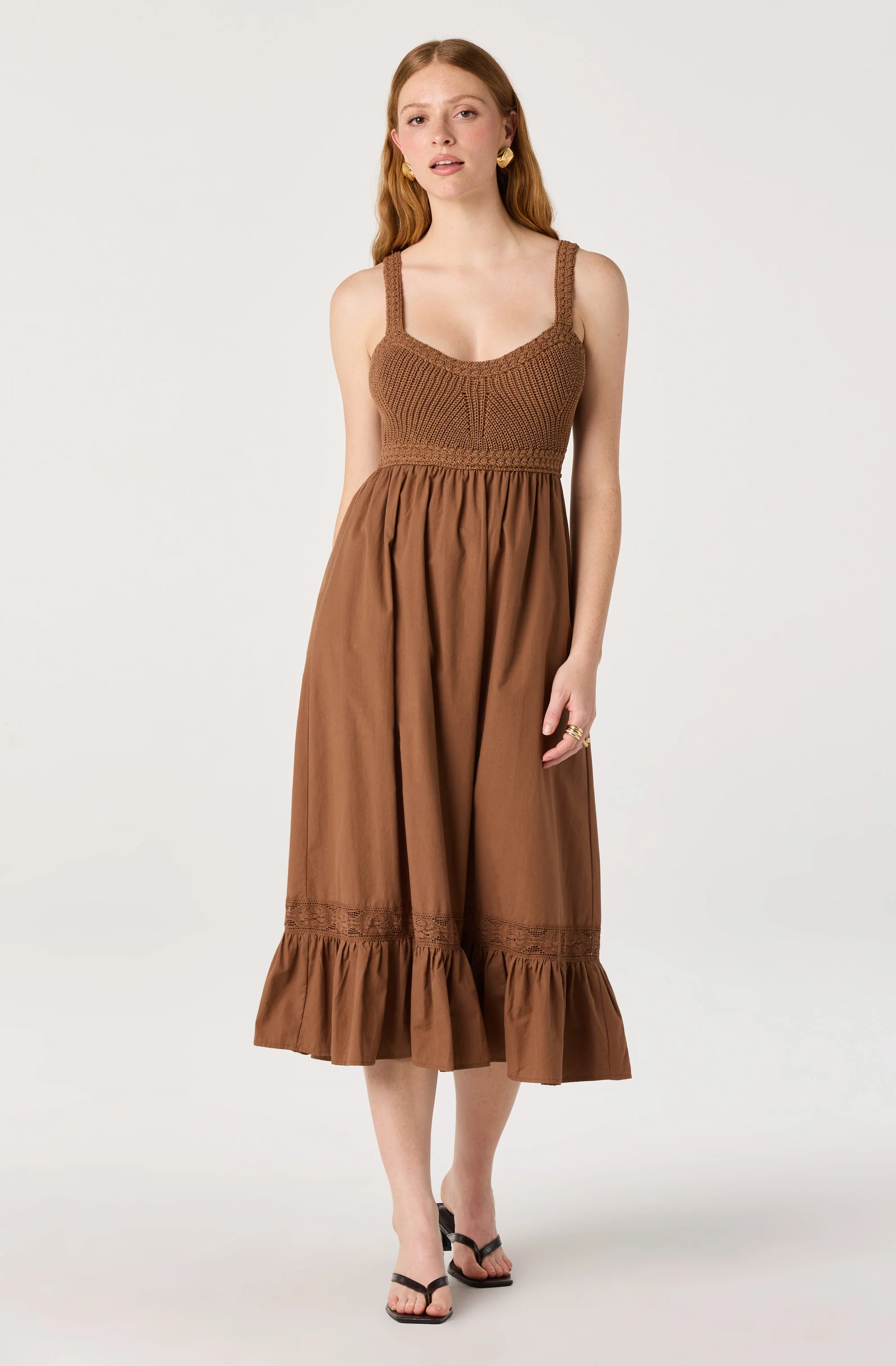 Jacquelin Crochet Open Back Dress - Image 5