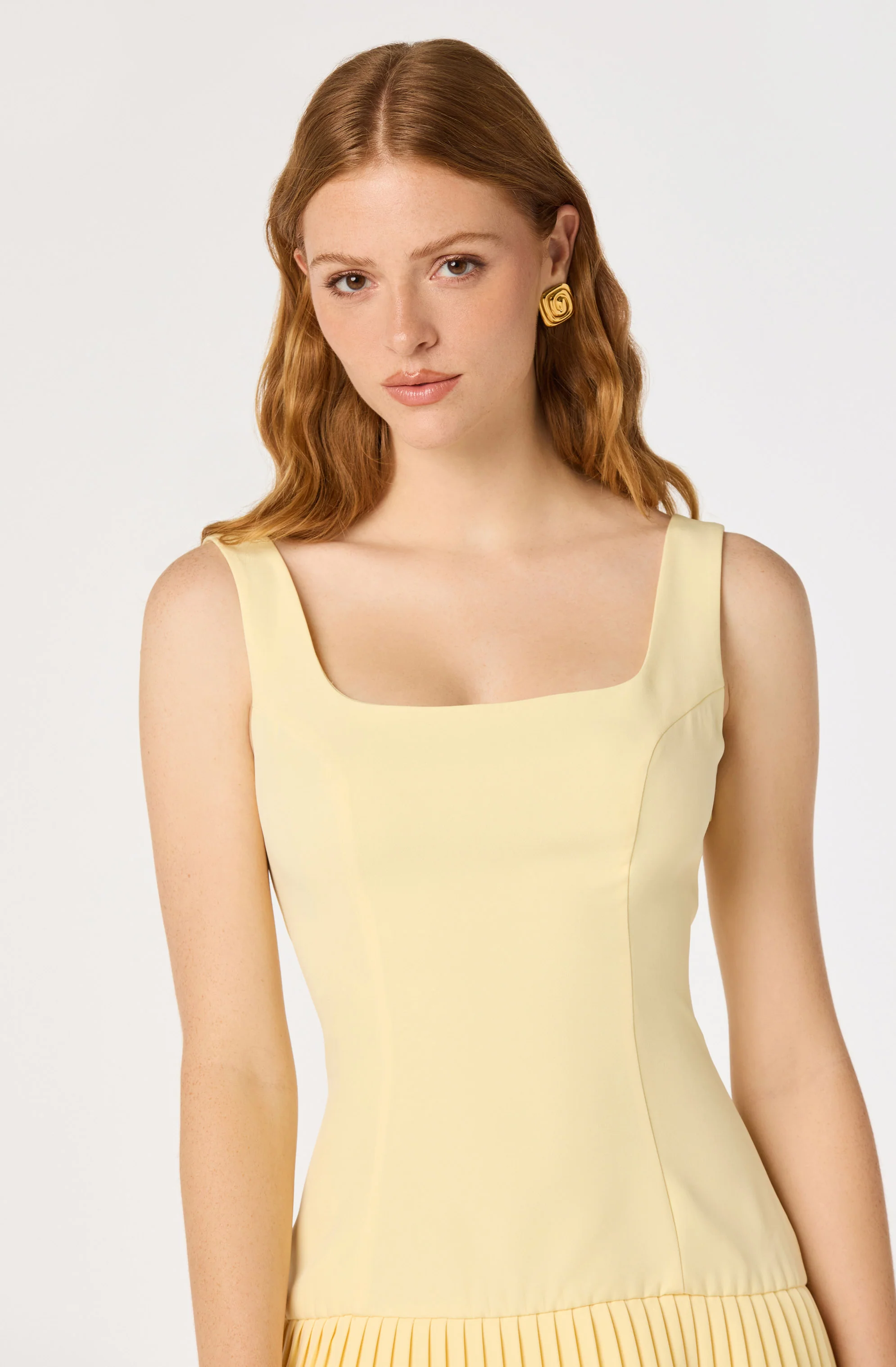 Jadah Layered Pleated Mini Dress - Image 5