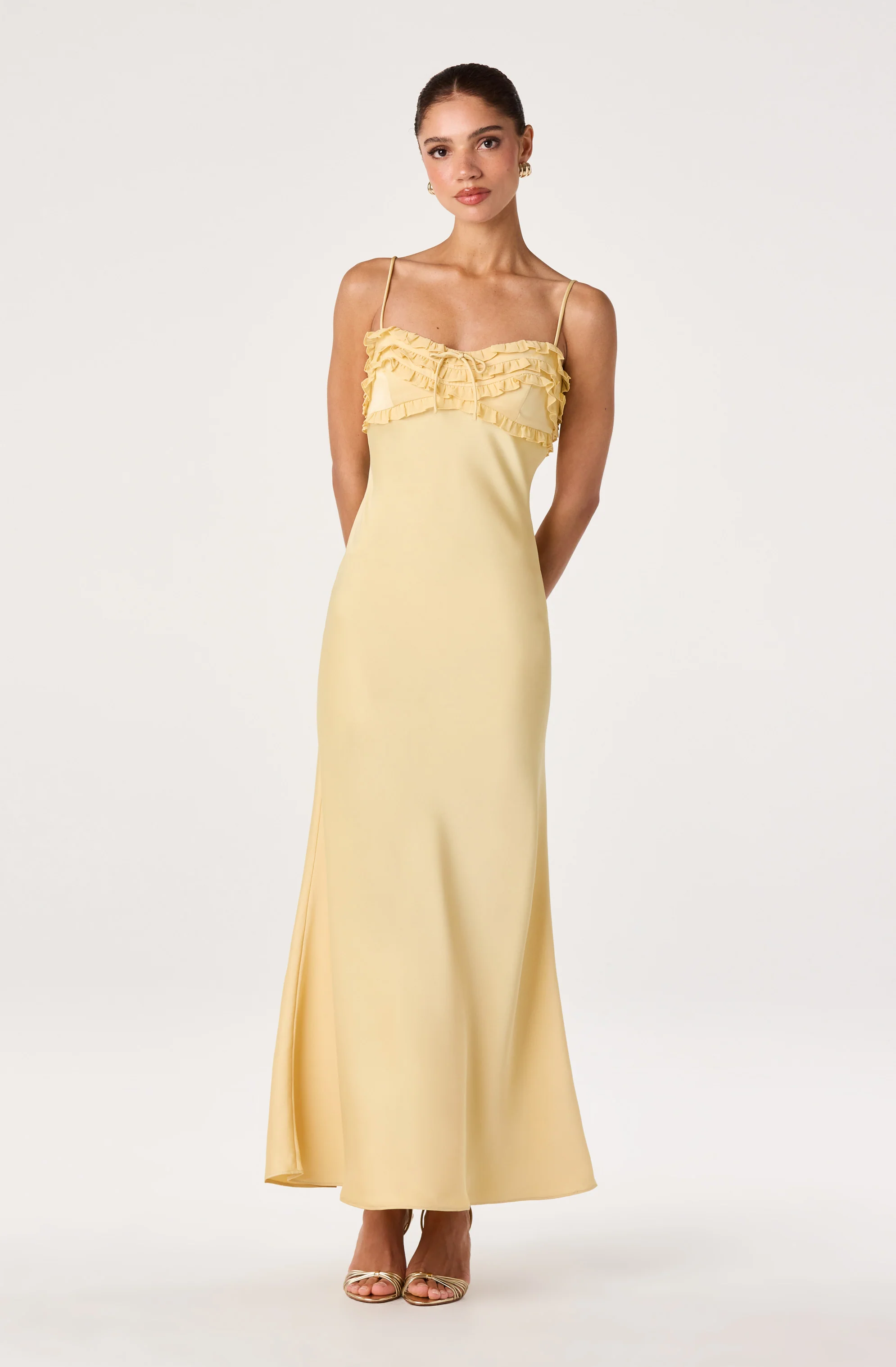 Jade Ruffle Trim Maxi Dress - Image 10