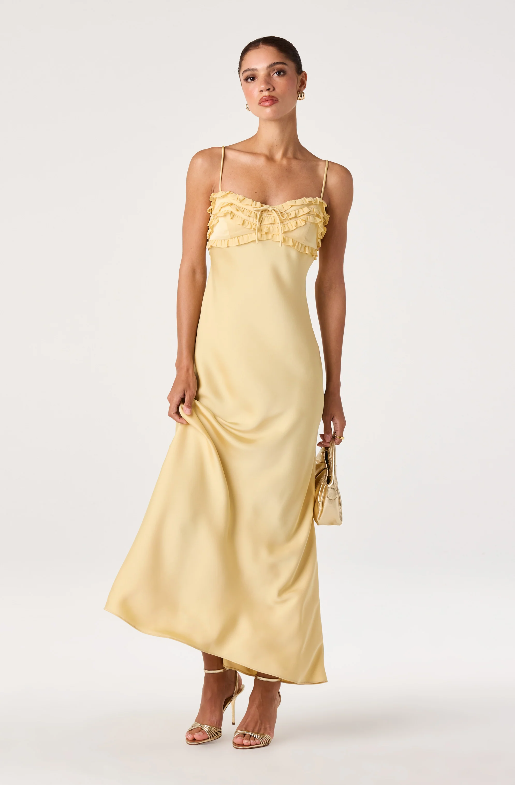 Jade Ruffle Trim Maxi Dress - Image 11