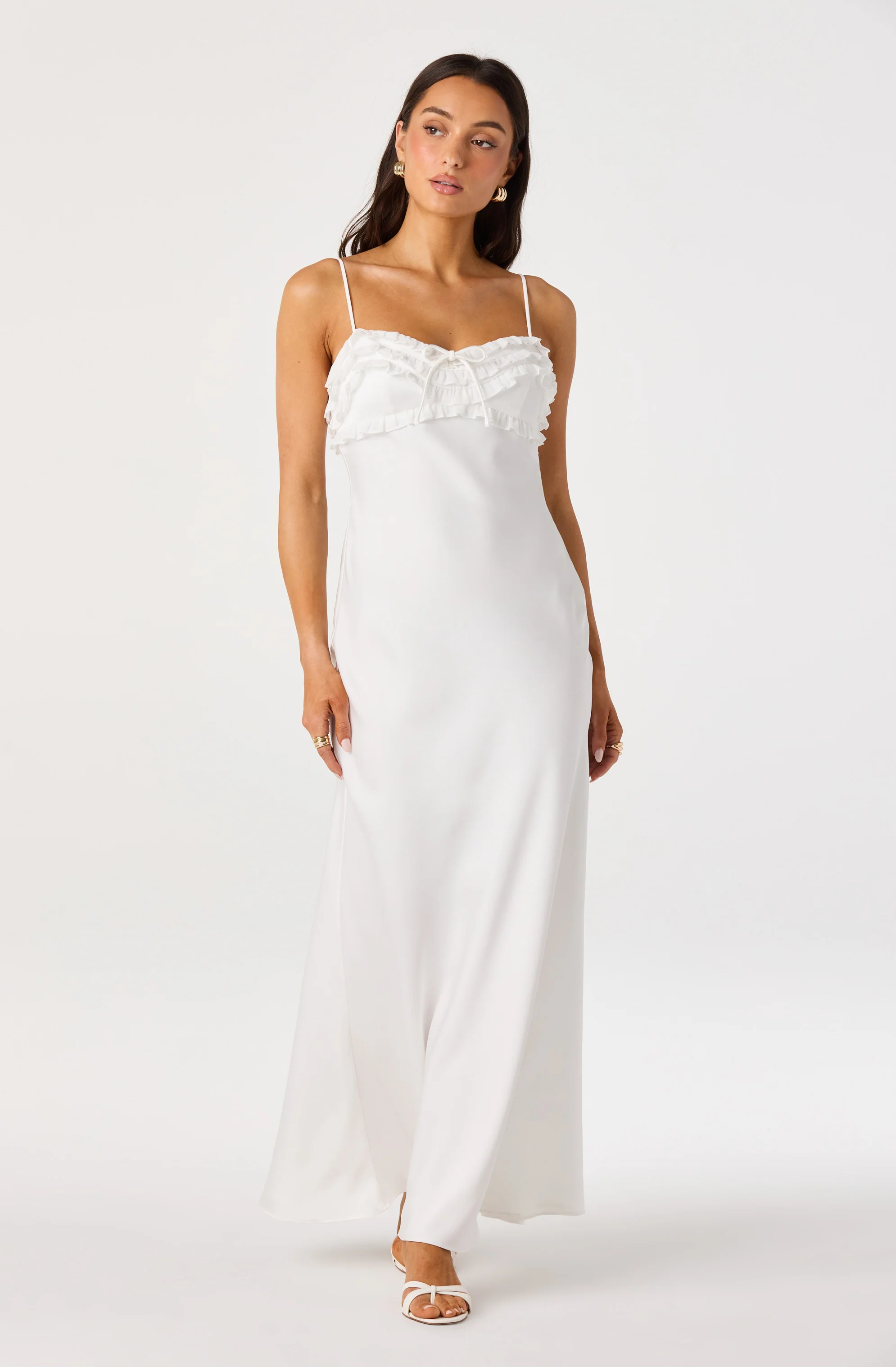 Jade Ruffle Trim Maxi Dress - Image 13