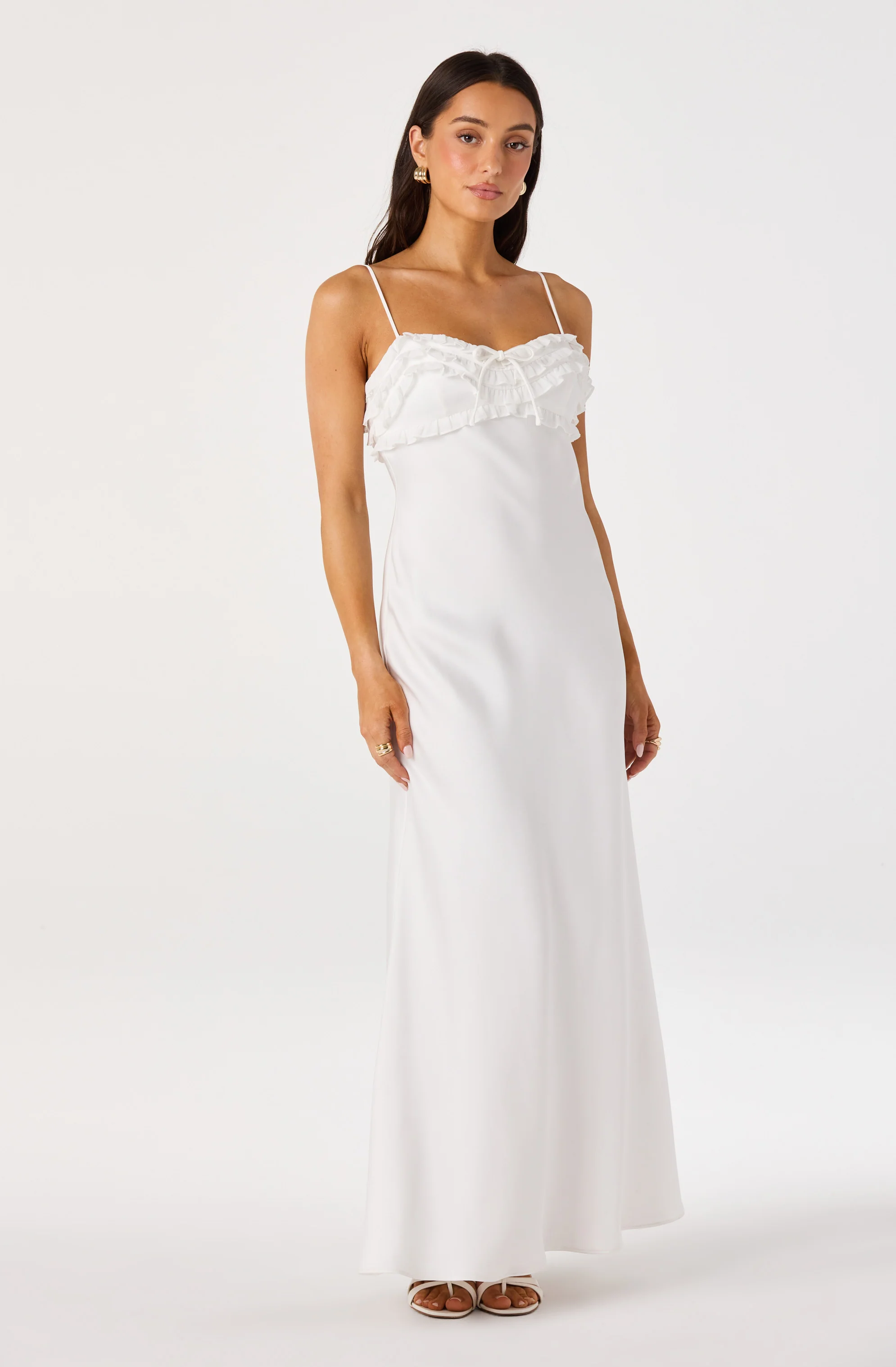 Jade Ruffle Trim Maxi Dress - Image 16
