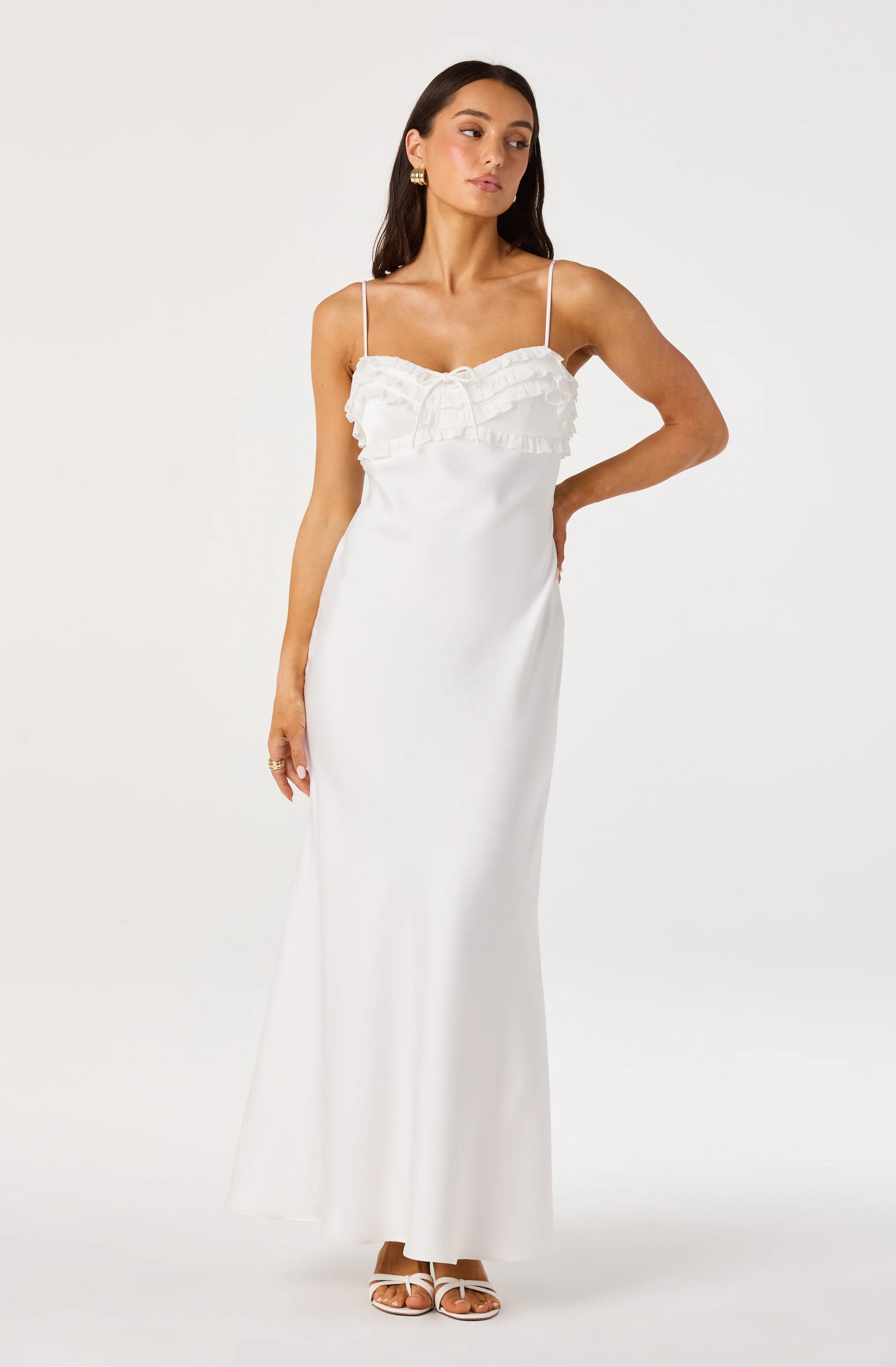 Jade Ruffle Trim Maxi Dress - Image 17