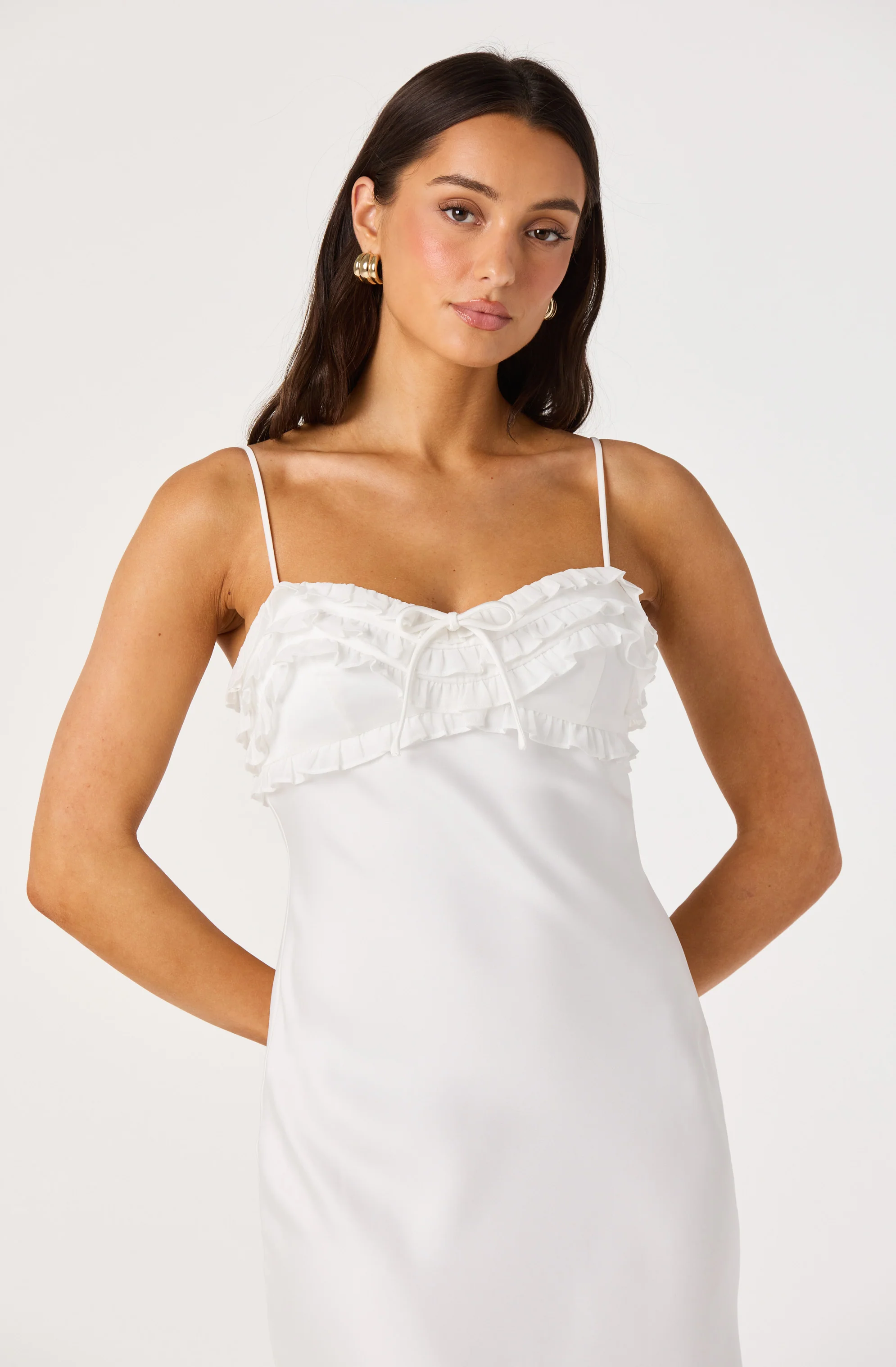 Jade Ruffle Trim Maxi Dress - Image 18