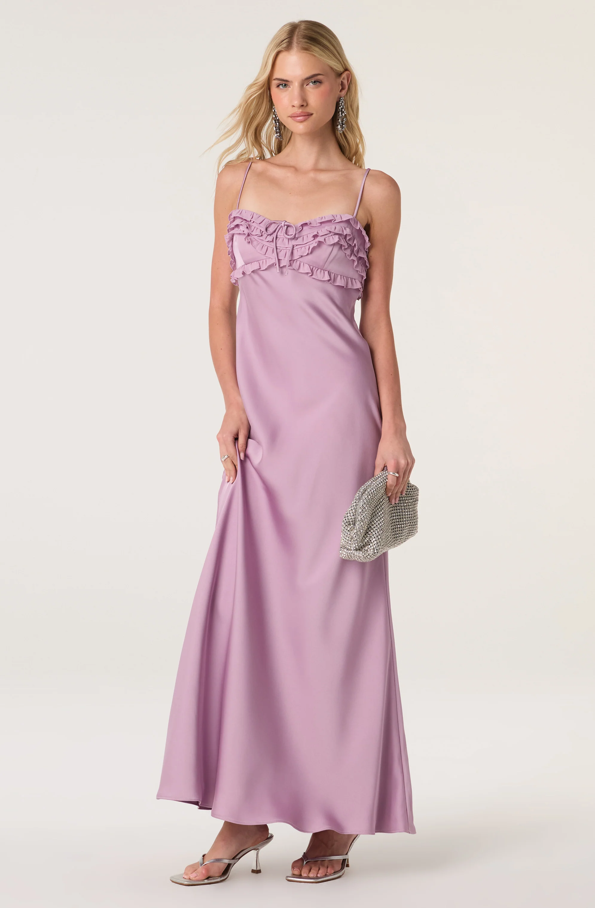 Jade Ruffle Trim Maxi Dress - Image 2