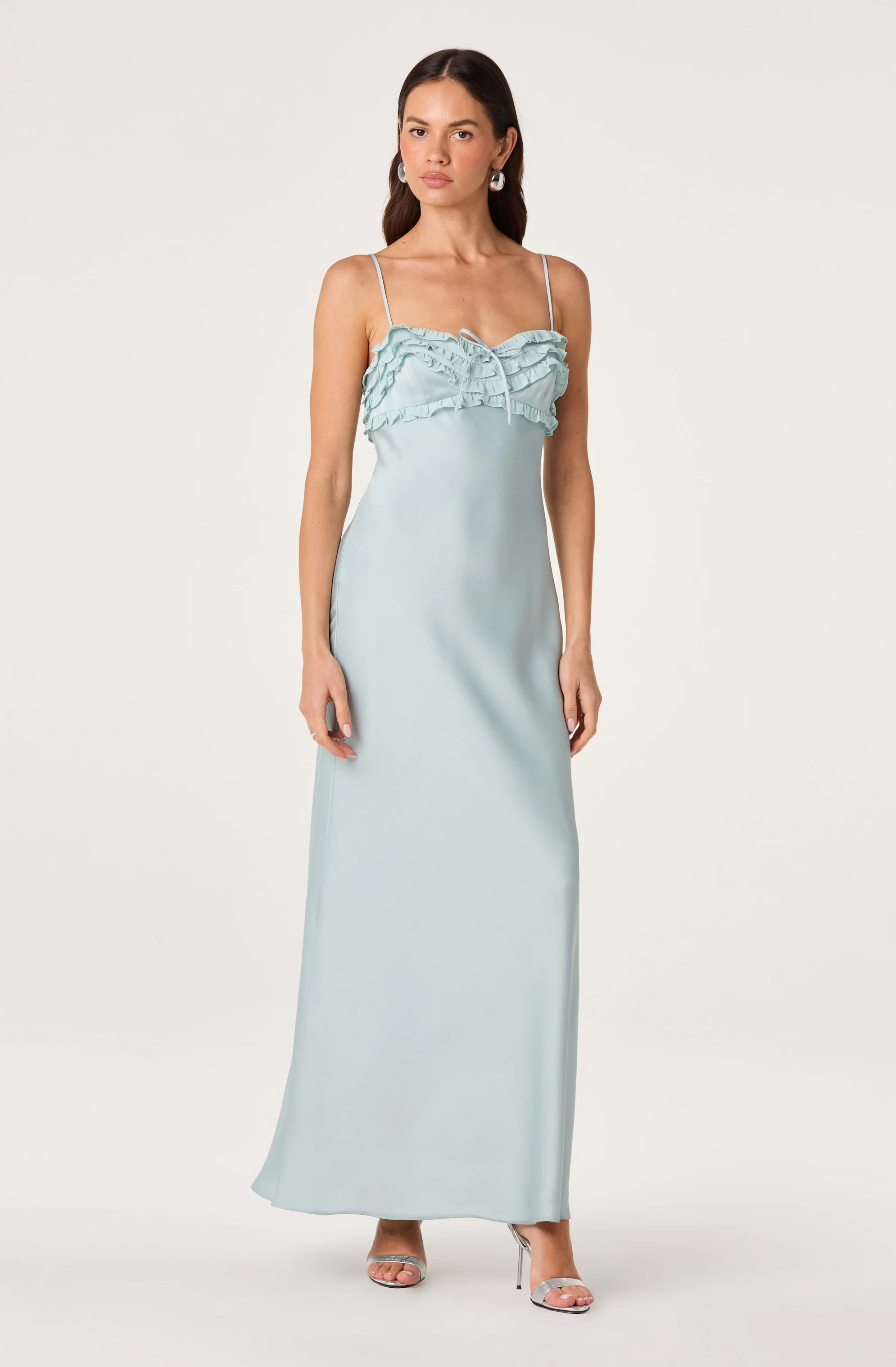 Jade Ruffle Trim Maxi Dress - Image 20