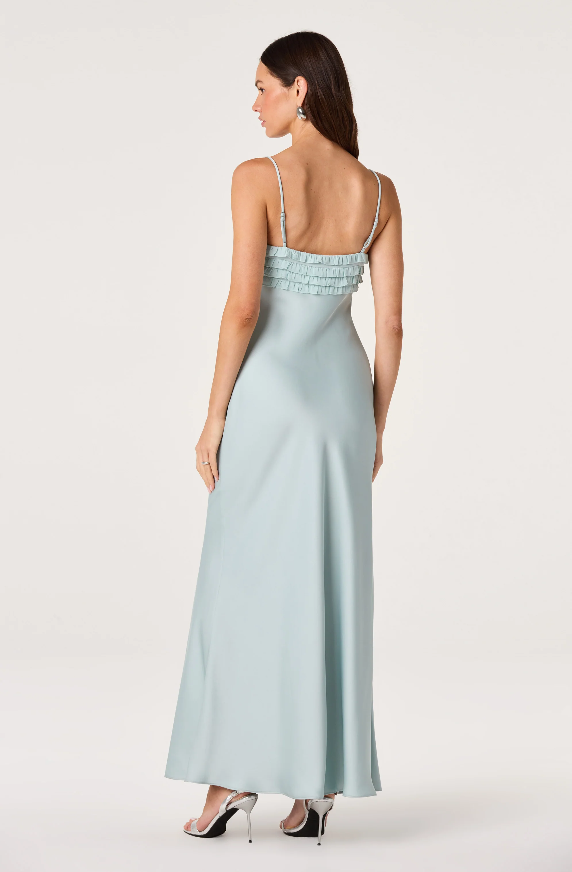 Jade Ruffle Trim Maxi Dress - Image 21
