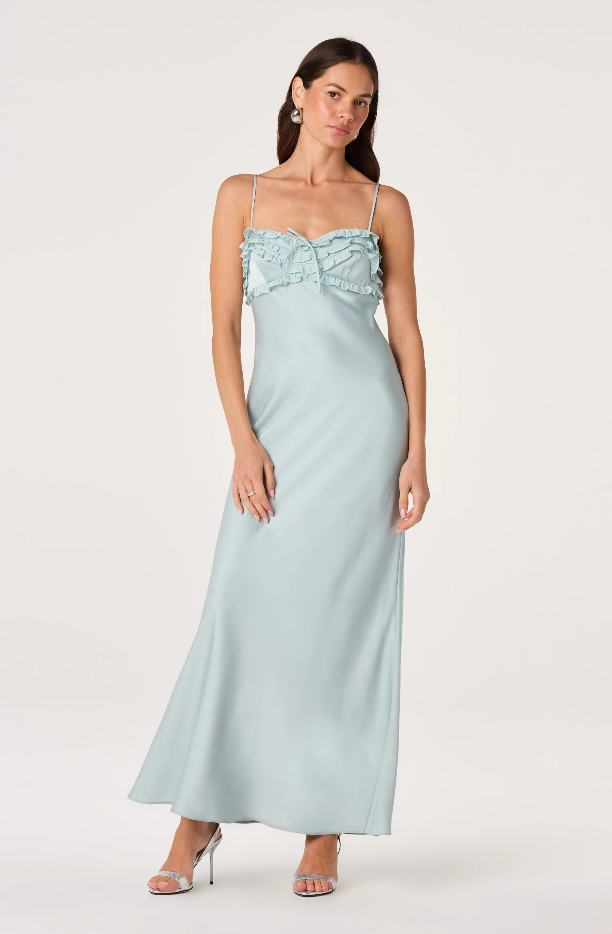 Jade Ruffle Trim Maxi Dress - Image 22