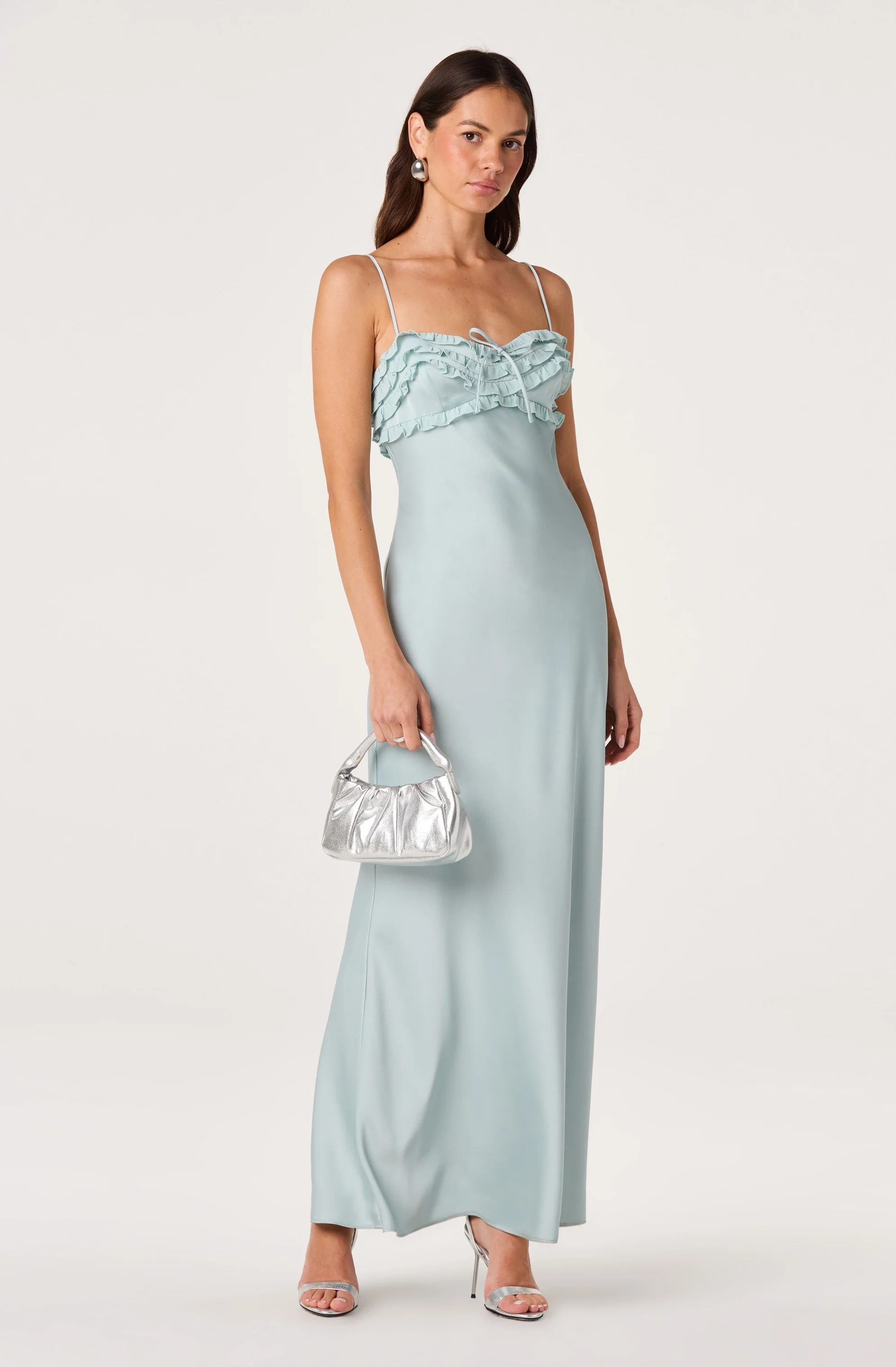 Jade Ruffle Trim Maxi Dress - Image 23