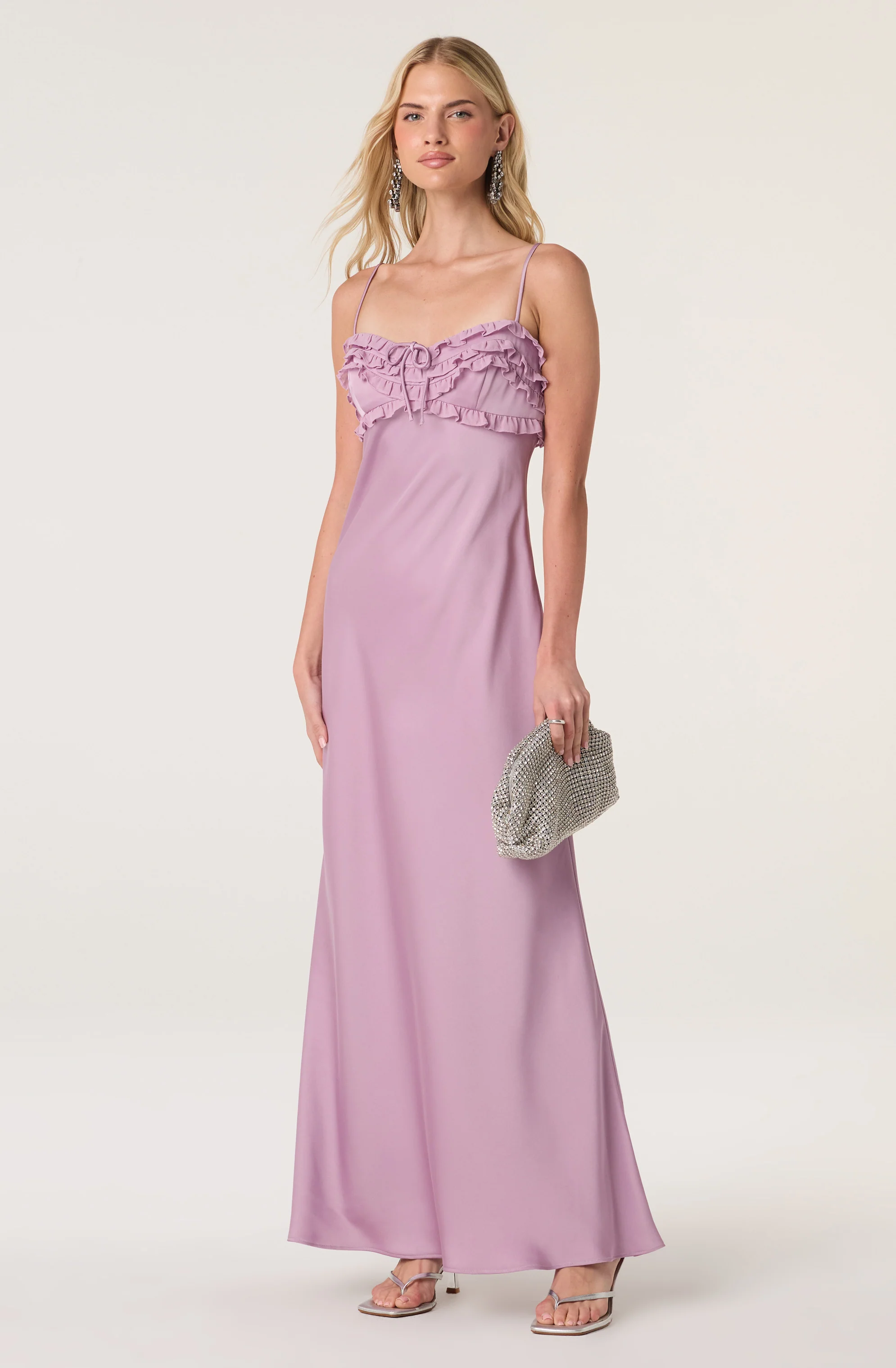 Jade Ruffle Trim Maxi Dress - Image 4