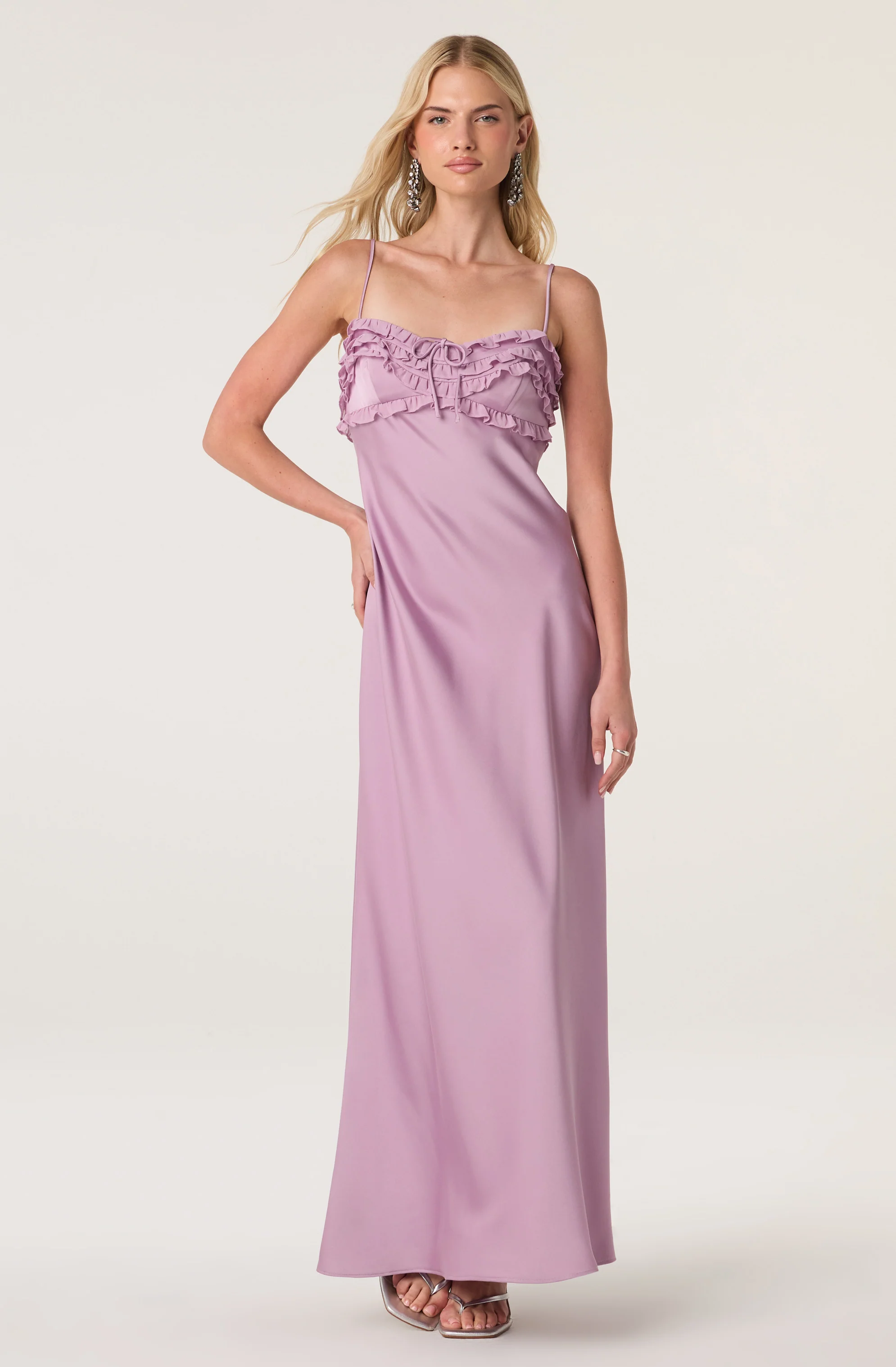 Jade Ruffle Trim Maxi Dress - Image 5