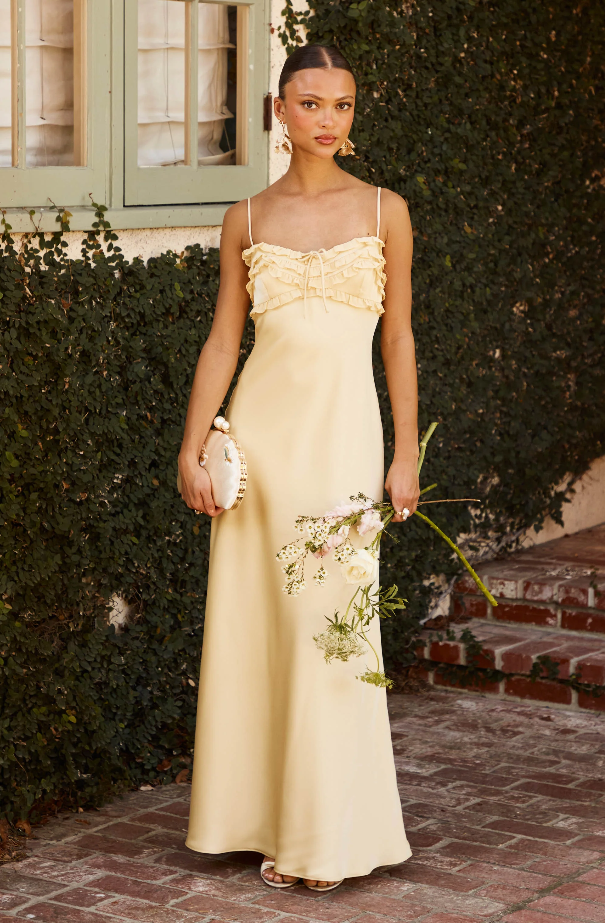 Jade Ruffle Trim Maxi Dress - Image 7