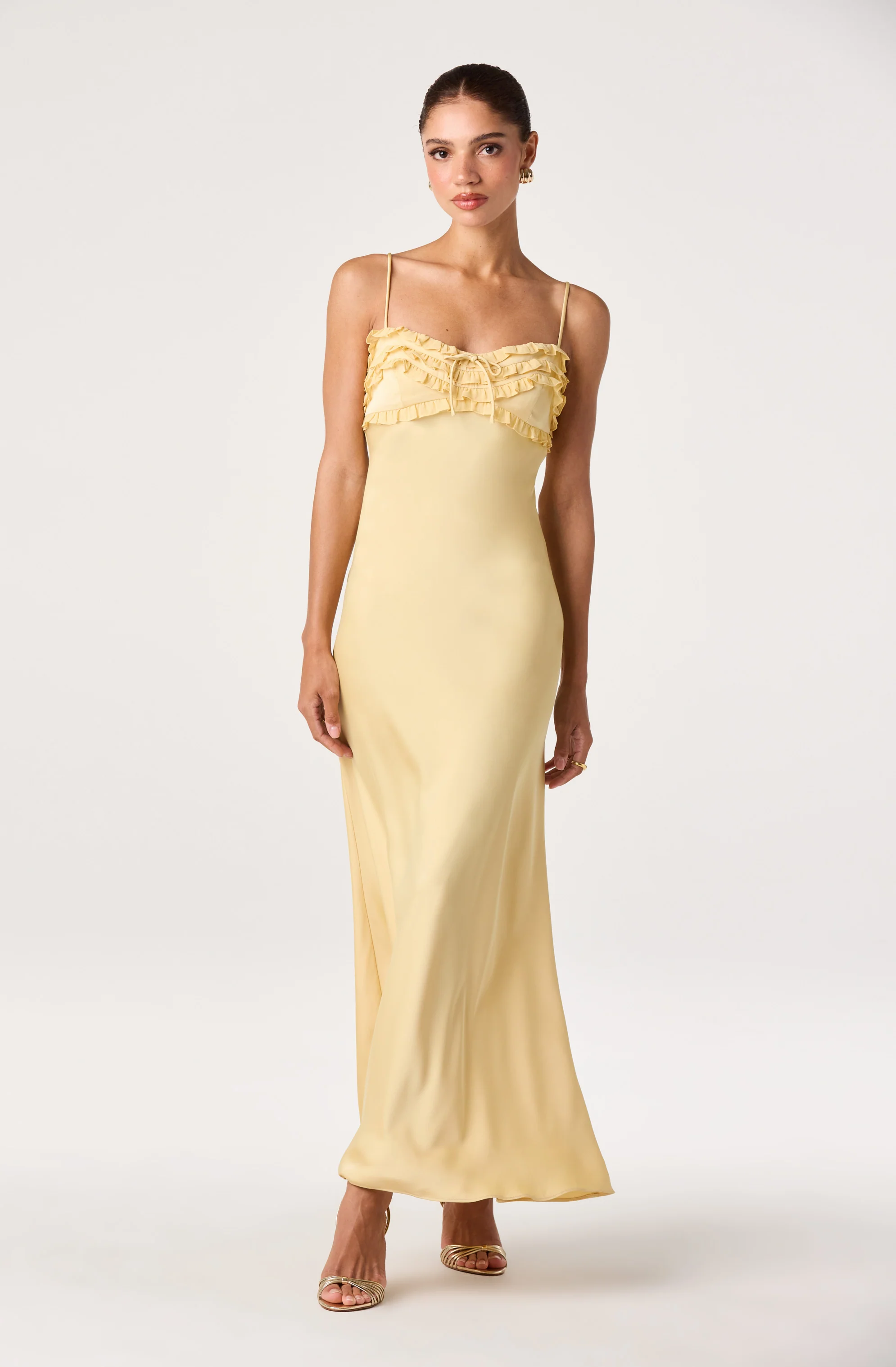 Jade Ruffle Trim Maxi Dress - Image 8