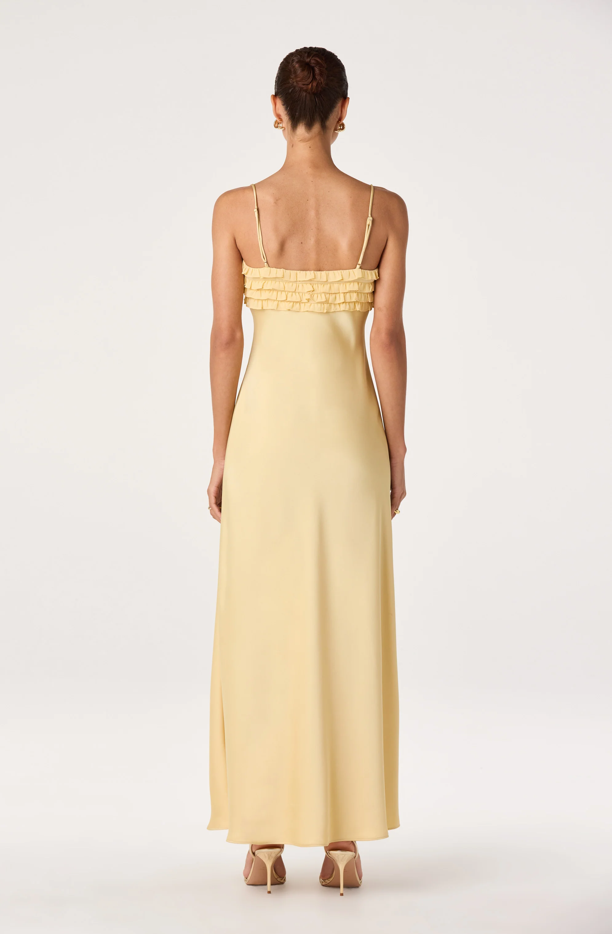 Jade Ruffle Trim Maxi Dress - Image 9