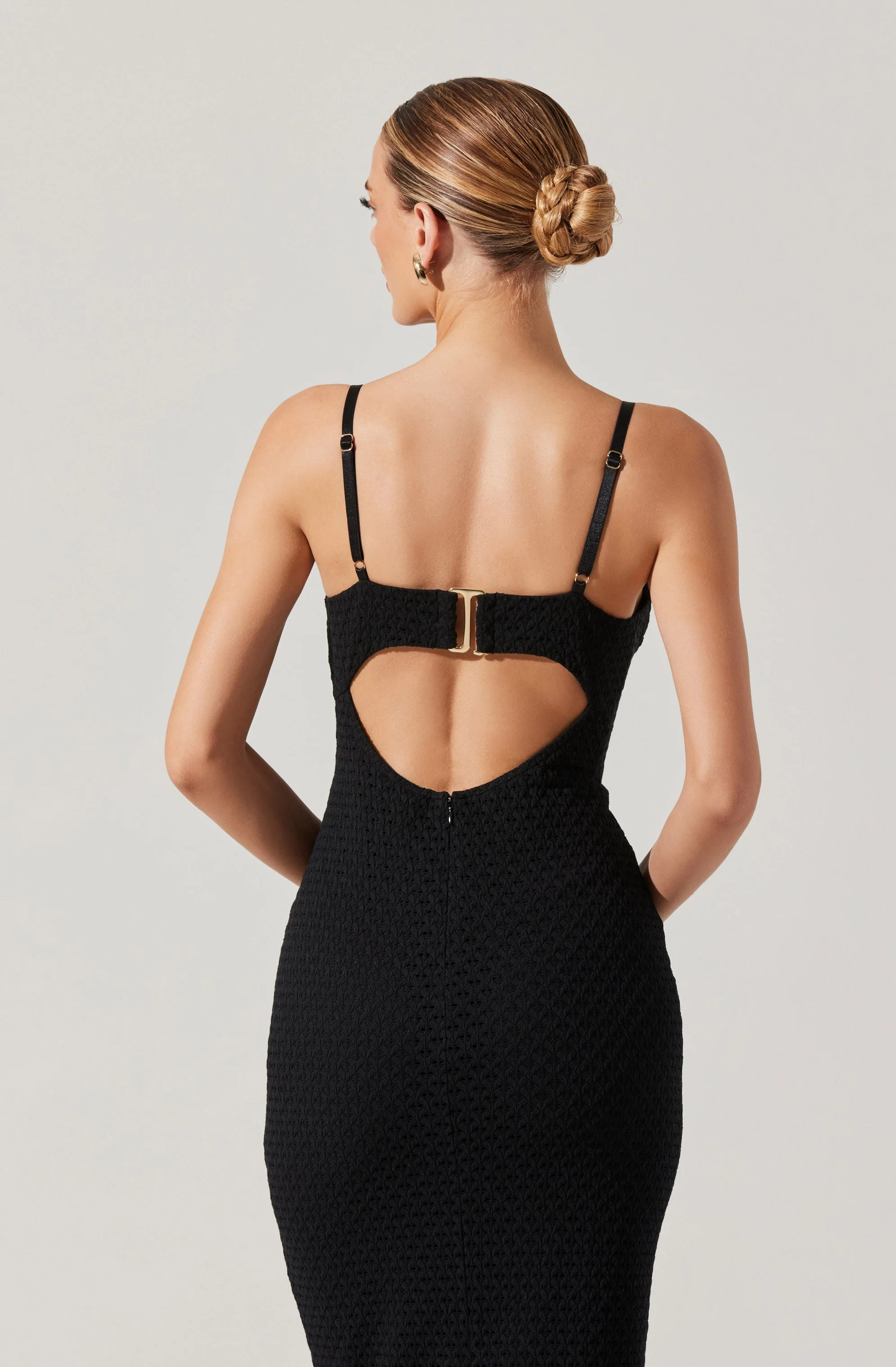 Jaida Bustier Bodycon Midi Dress - Image 10