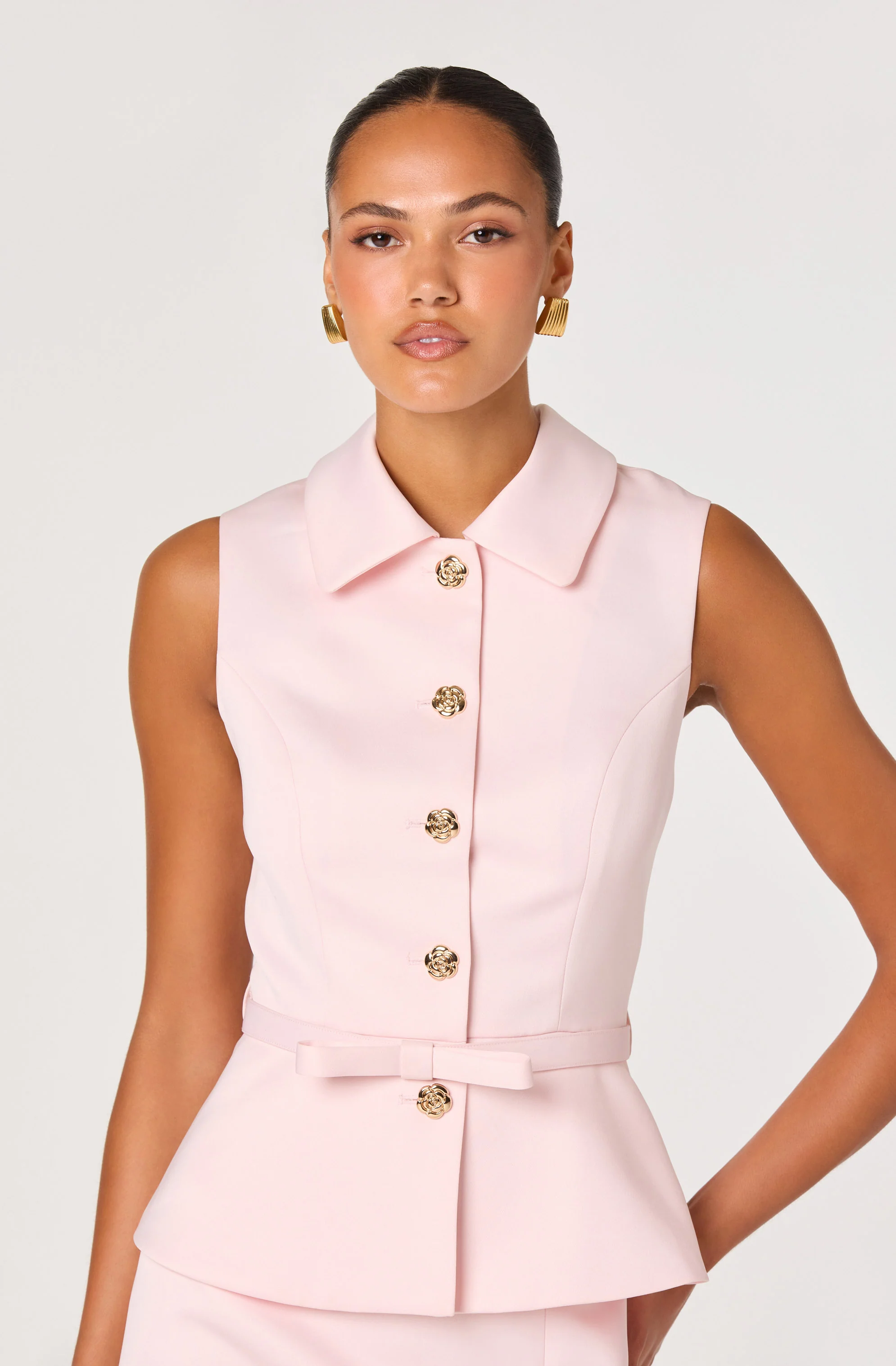 Jamia Peplum Button-Front Mini Dress - Image 5