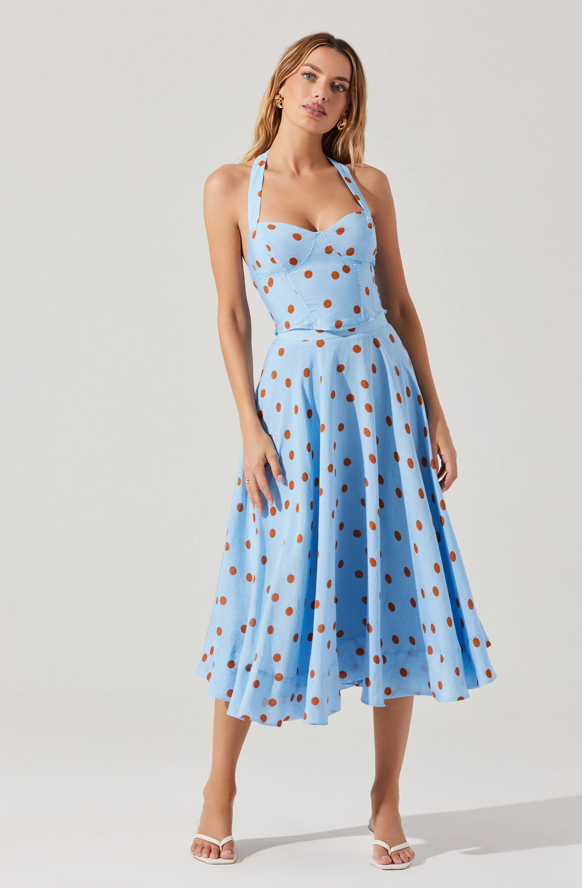 Janie Polka Dot Halter Top - Image 6