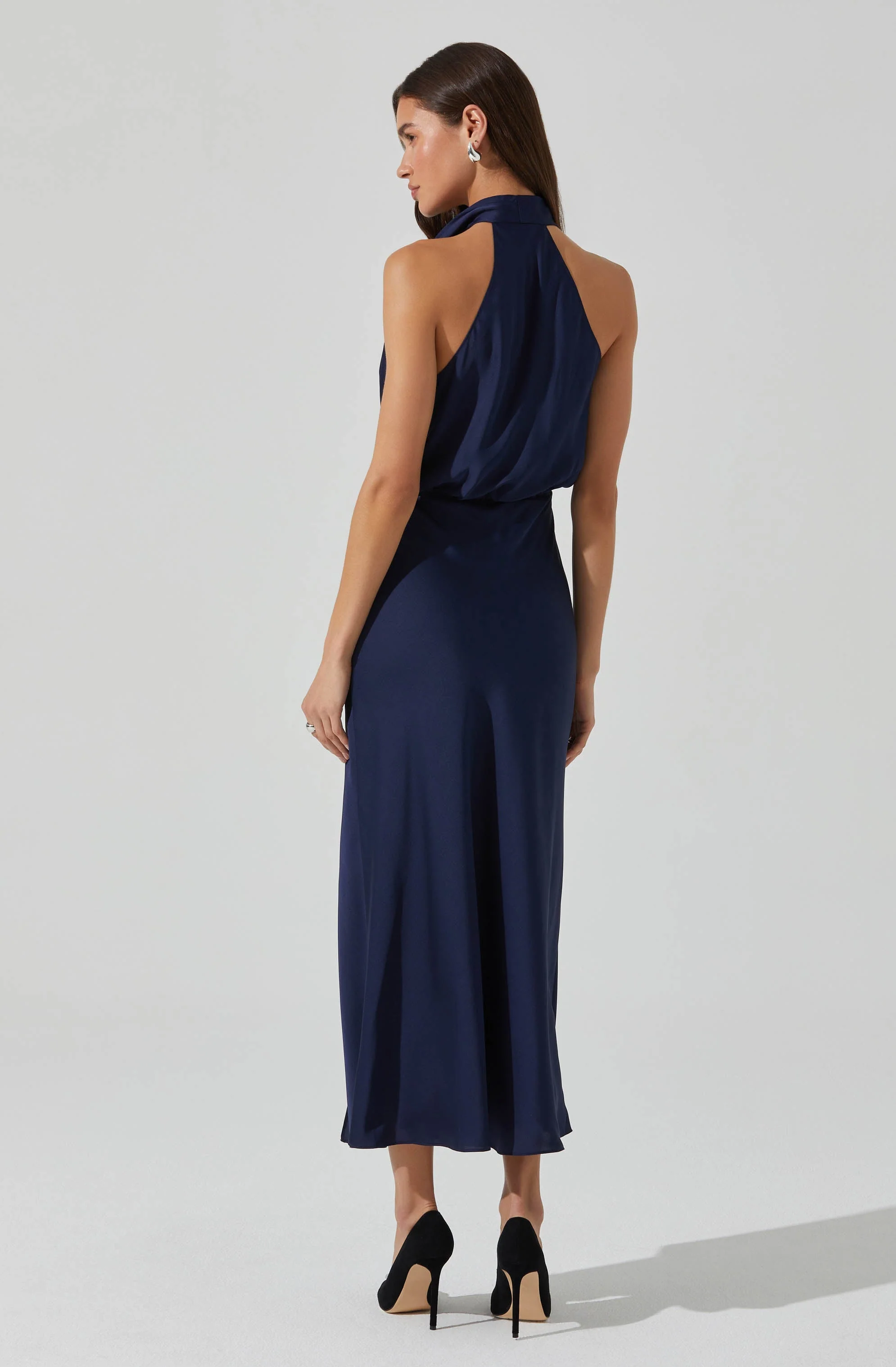 Jelyn Satin Midi Dress - Image 9