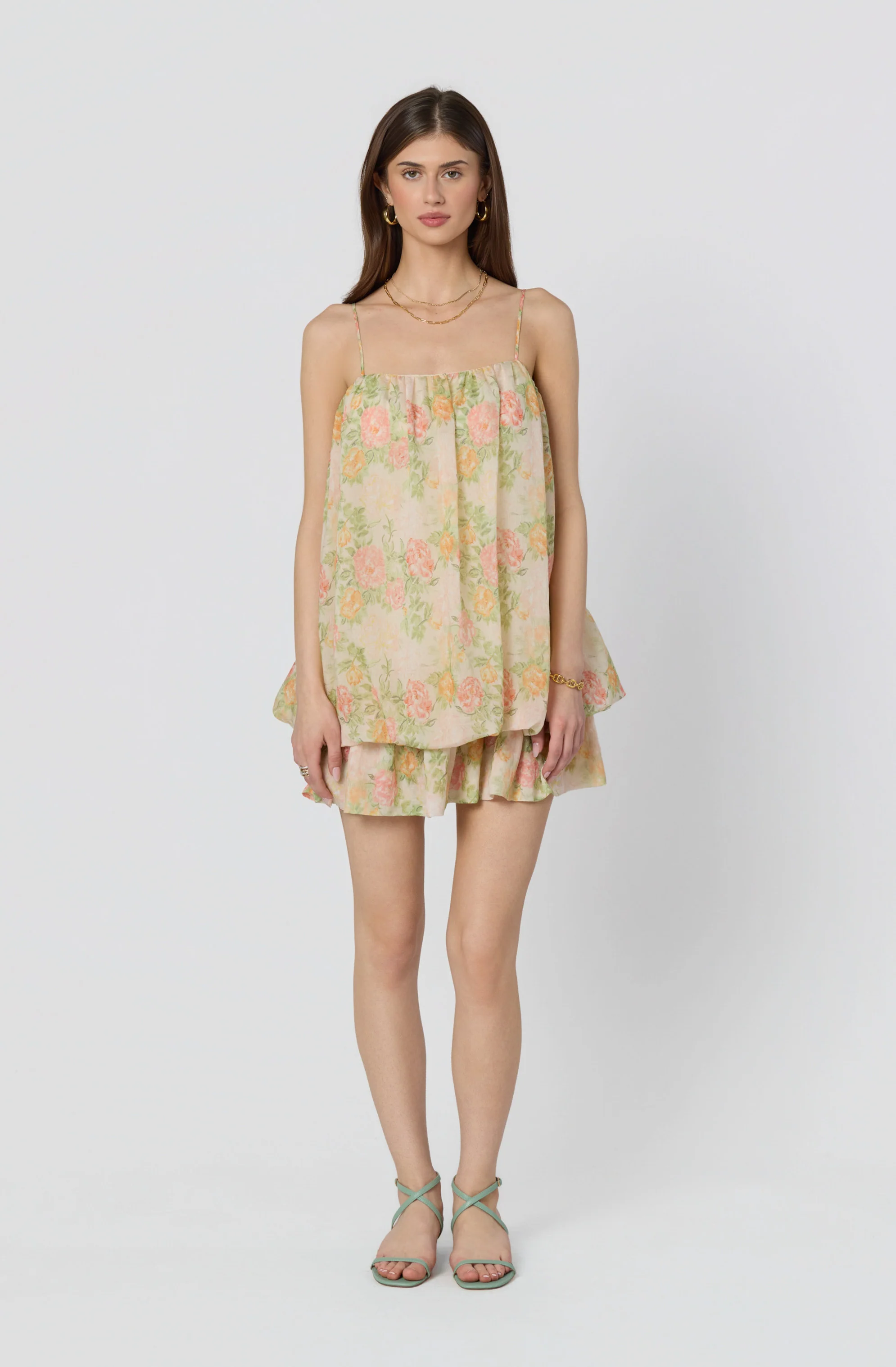Jessa Floral Tiered Bubble Dress - Image 2