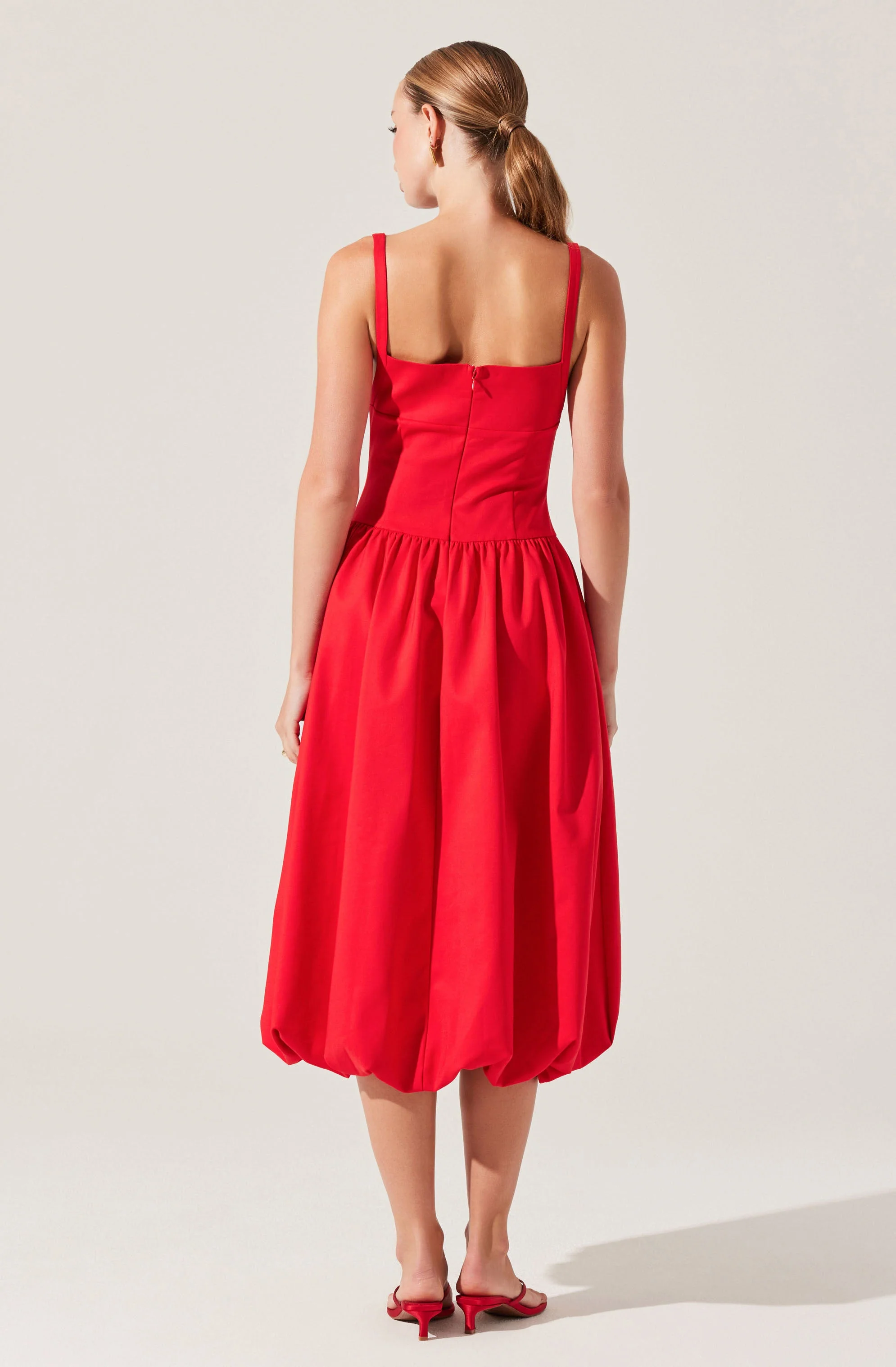 Jevi Sleeveless Bubble Midi Dress - Image 12
