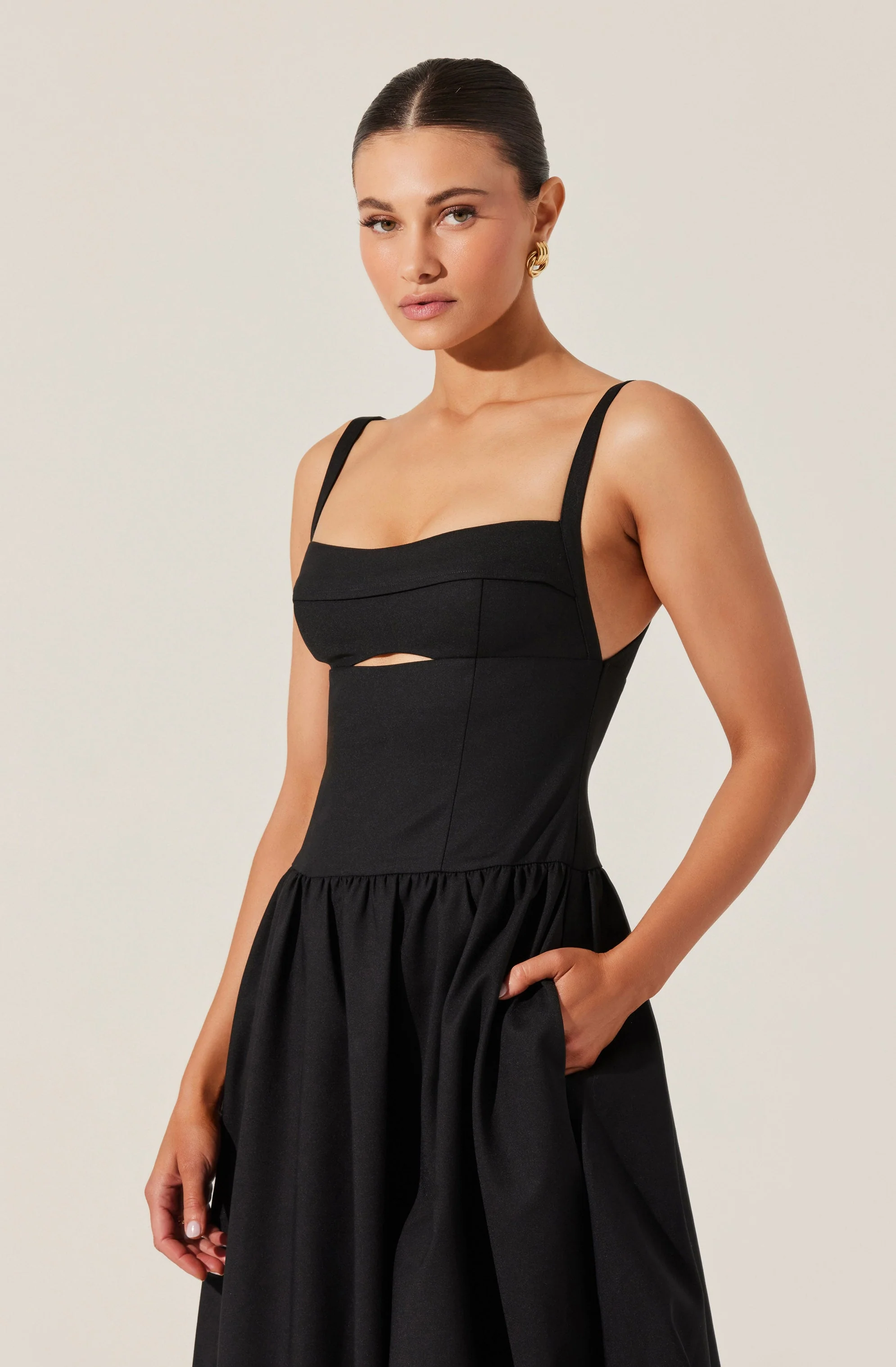 Jevi Sleeveless Bubble Midi Dress - Image 5