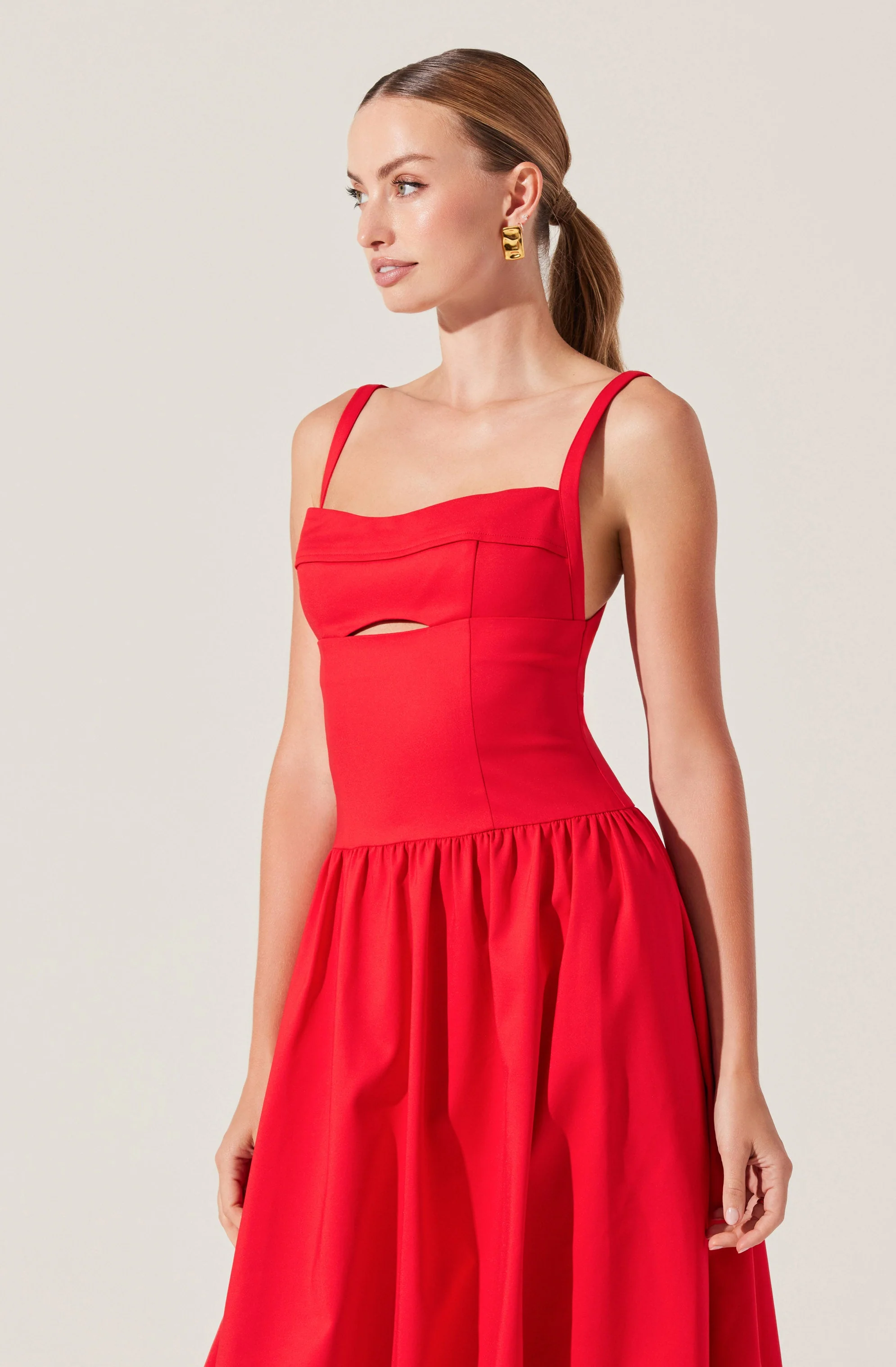 Jevi Sleeveless Bubble Midi Dress - Image 9